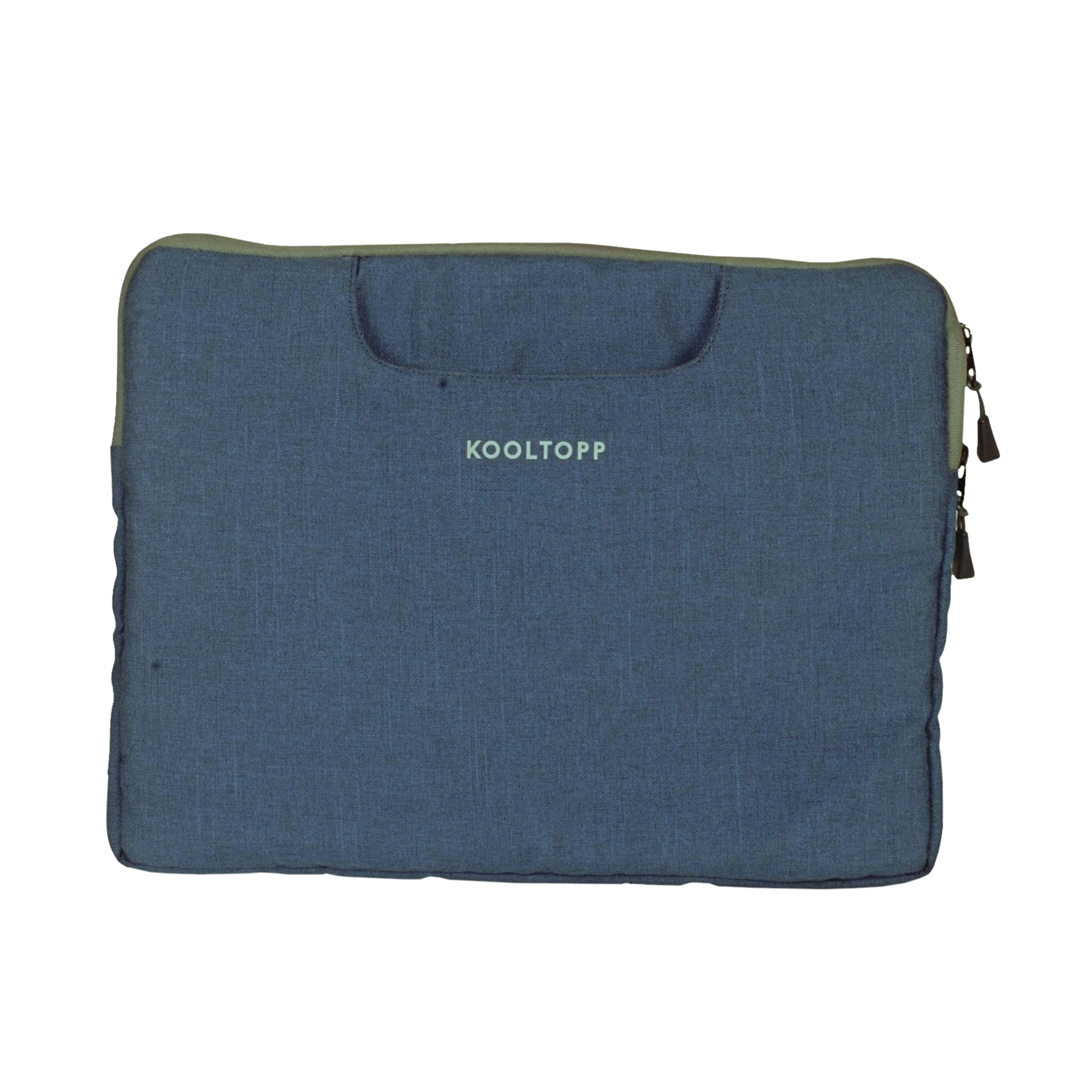 KOOLTOPP Classy Polyester Laptop Sleeve for 13 & 14 Inch Laptop (3 L, Water Resistant, Blue)_8