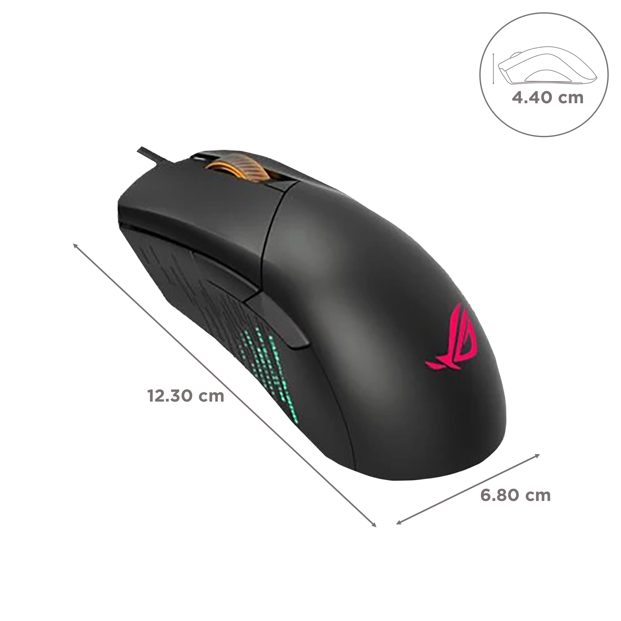 ASUS ROG Gladius III Wired Optical Gaming Mouse with Customizable Buttons (19000 DPI, 70 Million Click Lifespan, Black) ASUS ROG Gladius III Wired Optical Gaming Mouse with Customizable Buttons (19000 DPI, 70 Million Click Lifespan, Black)_3
