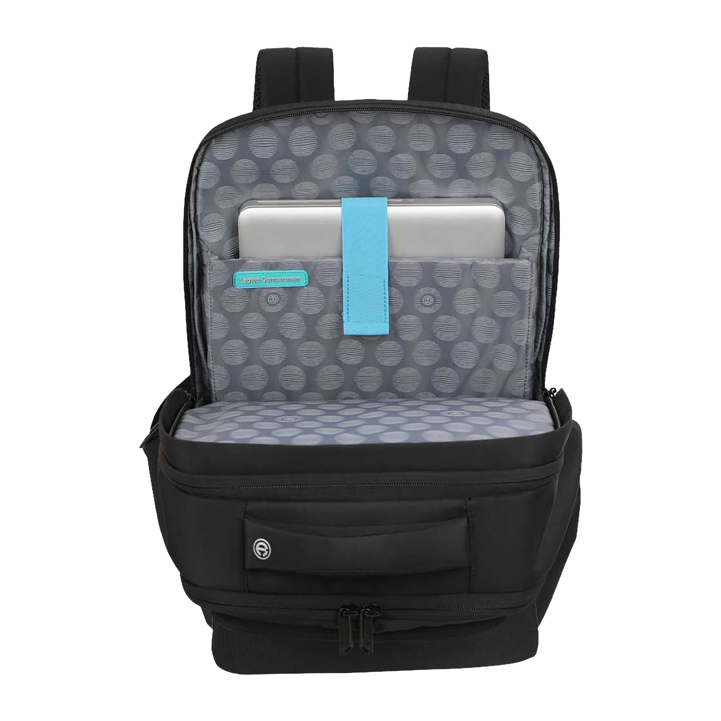 Carlton Dorset 02 Nylon Laptop Backpack for 16 Inch Laptop (25 L, With Rain Cover, Midnight Black) Carlton Dorset 02 Nylon Laptop Backpack for 16 Inch Laptop (25 L, With Rain Cover, Midnight Black)_5