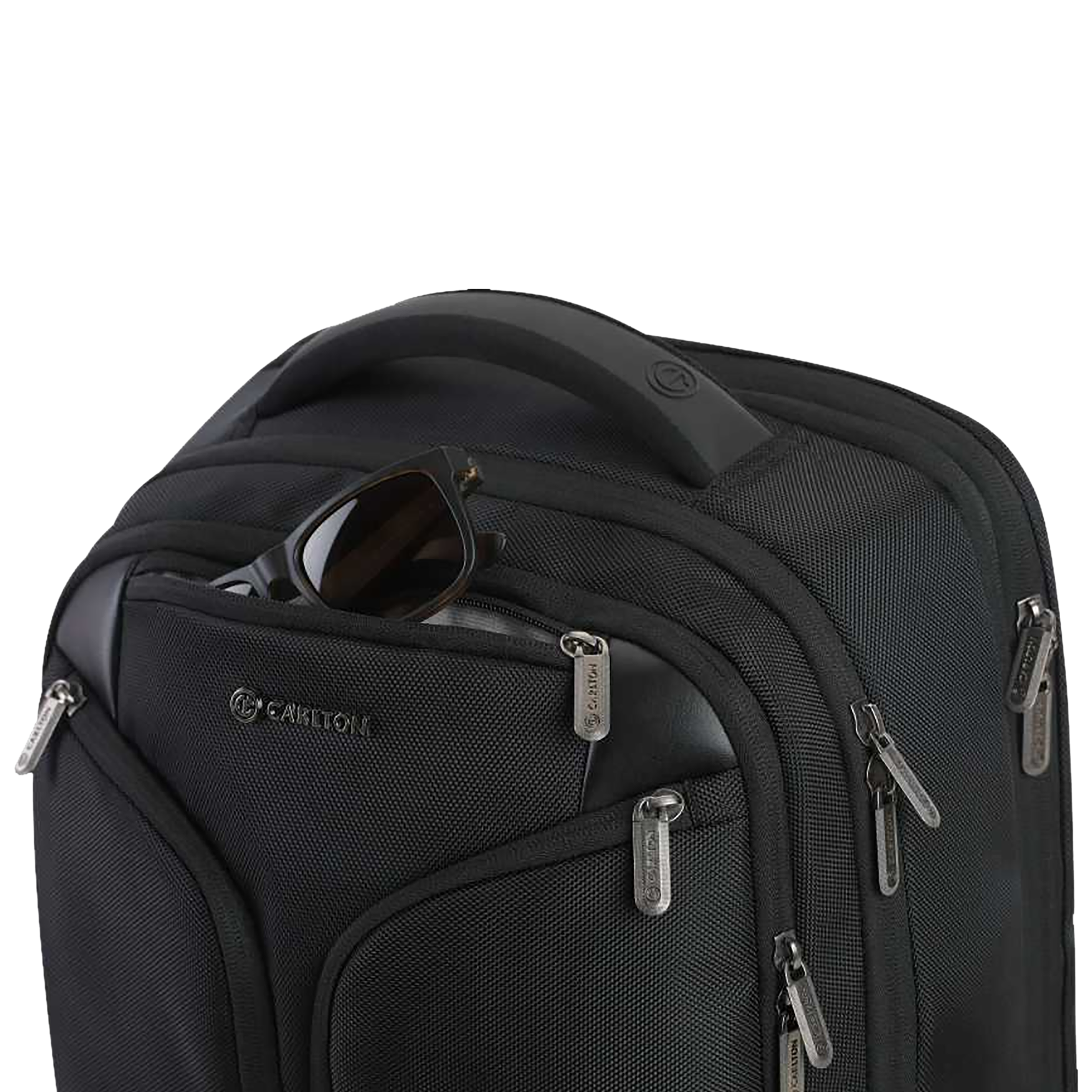 Carlton Hampshire 03 Nylon Laptop Backpack for 16 Inch Laptop (26 L, Ergo Foam Back, Ferrous Black)_6