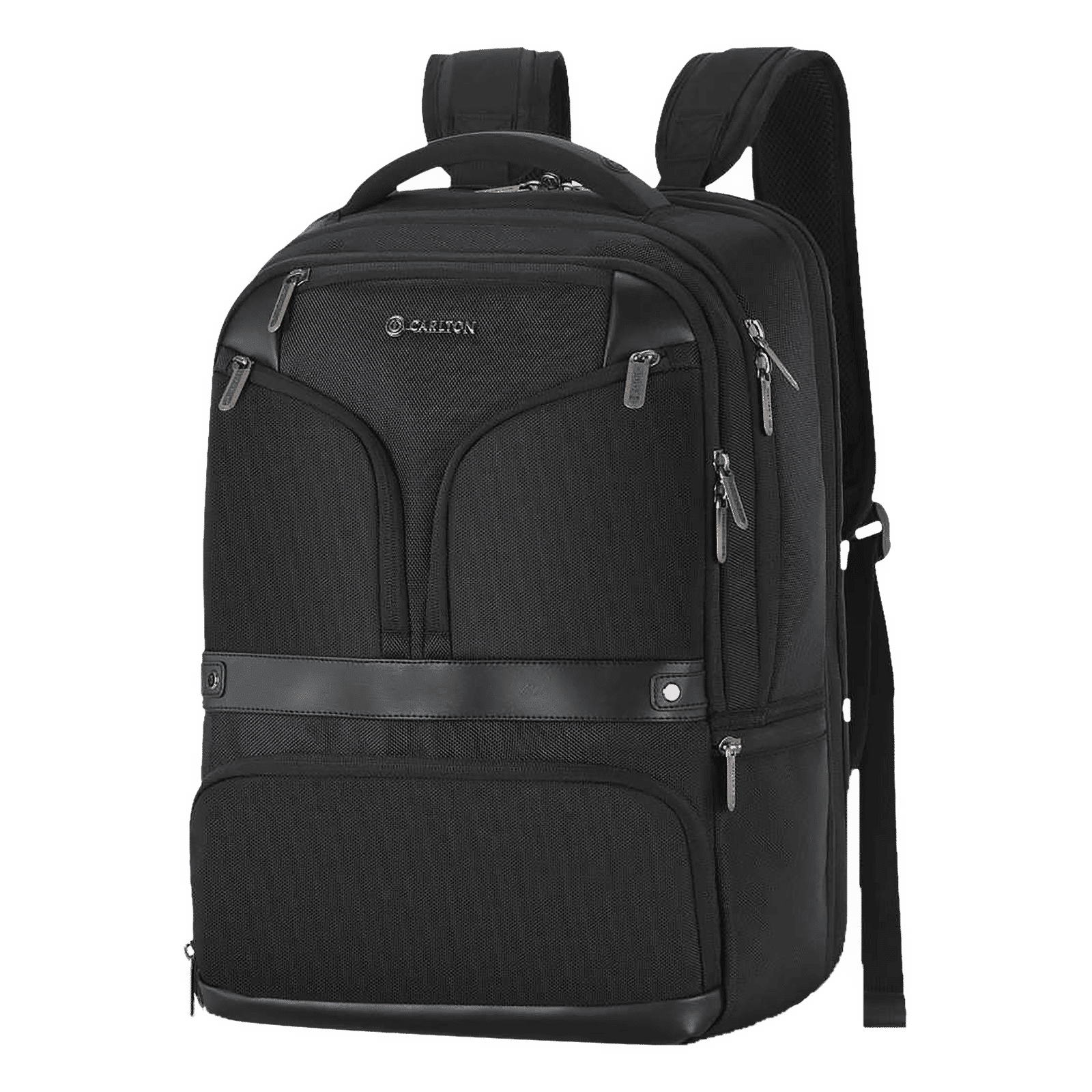 Carlton Hampshire 03 Nylon Laptop Backpack for 16 Inch Laptop (26 L, Ergo Foam Back, Ferrous Black)_5