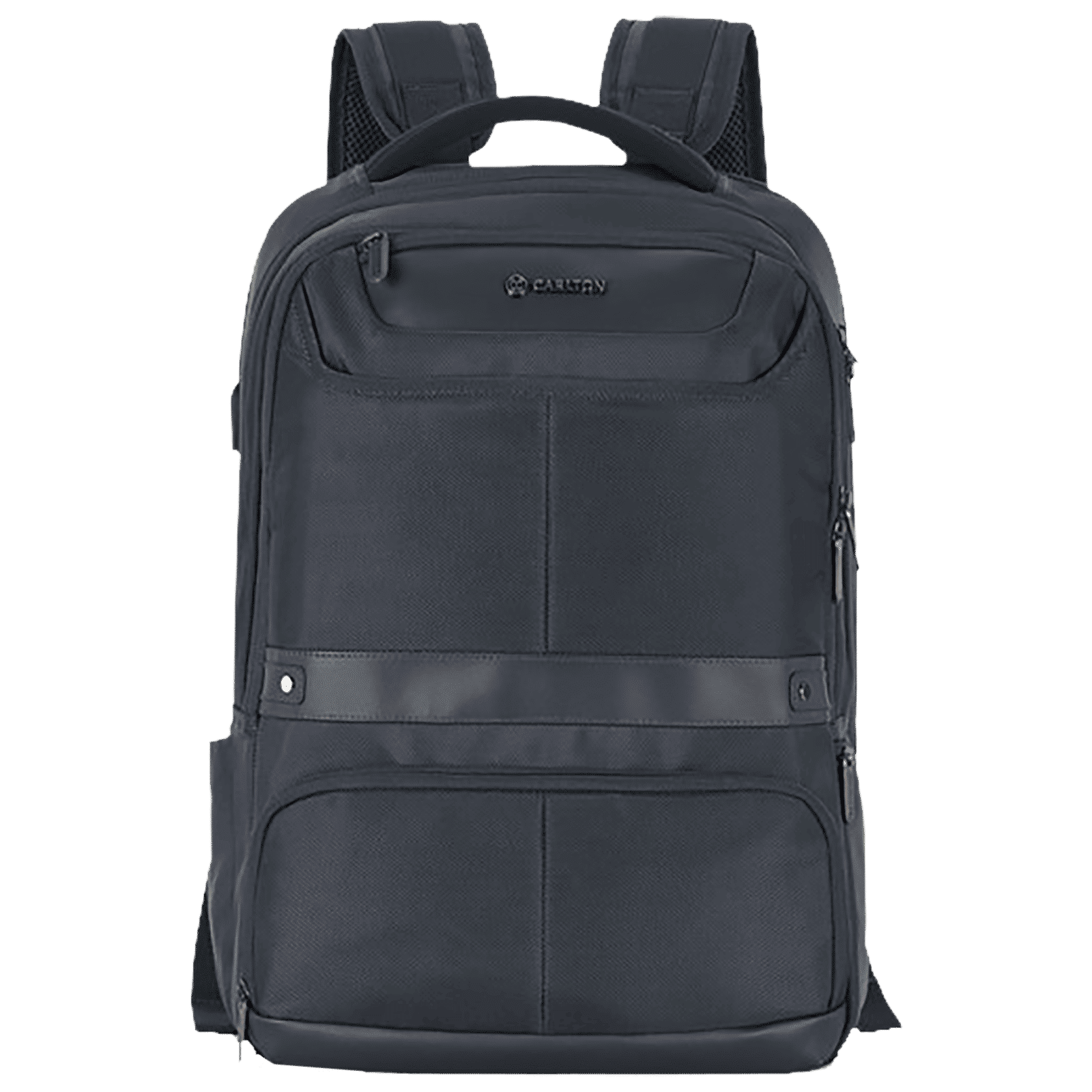 Carlton Hampshire 04 Nylon Laptop Backpack for 16 Inch Laptop (26 L, Ergo Foam Back, Prussian Blue)_1