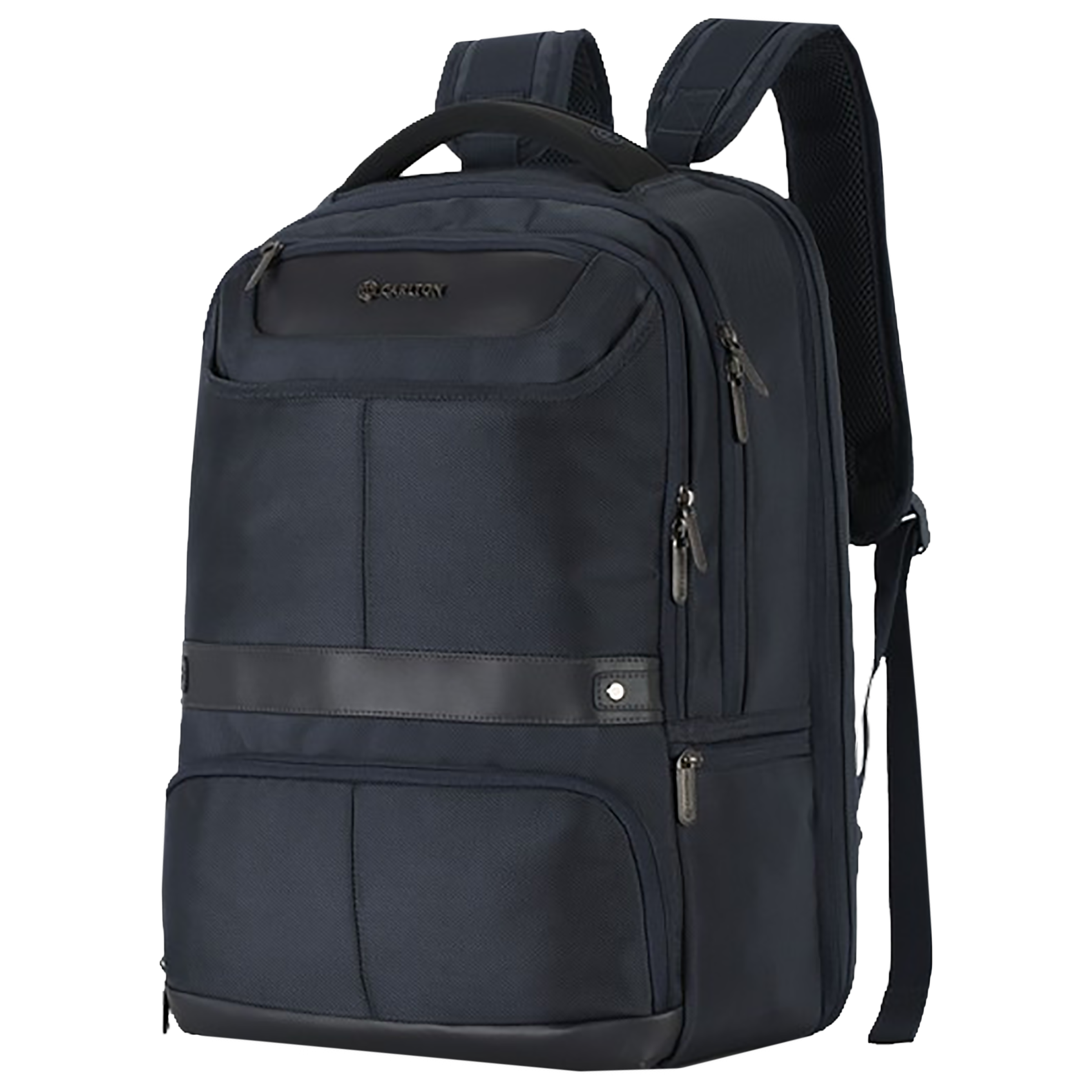 Carlton Hampshire 04 Nylon Laptop Backpack for 16 Inch Laptop (26 L, Ergo Foam Back, Prussian Blue)_5