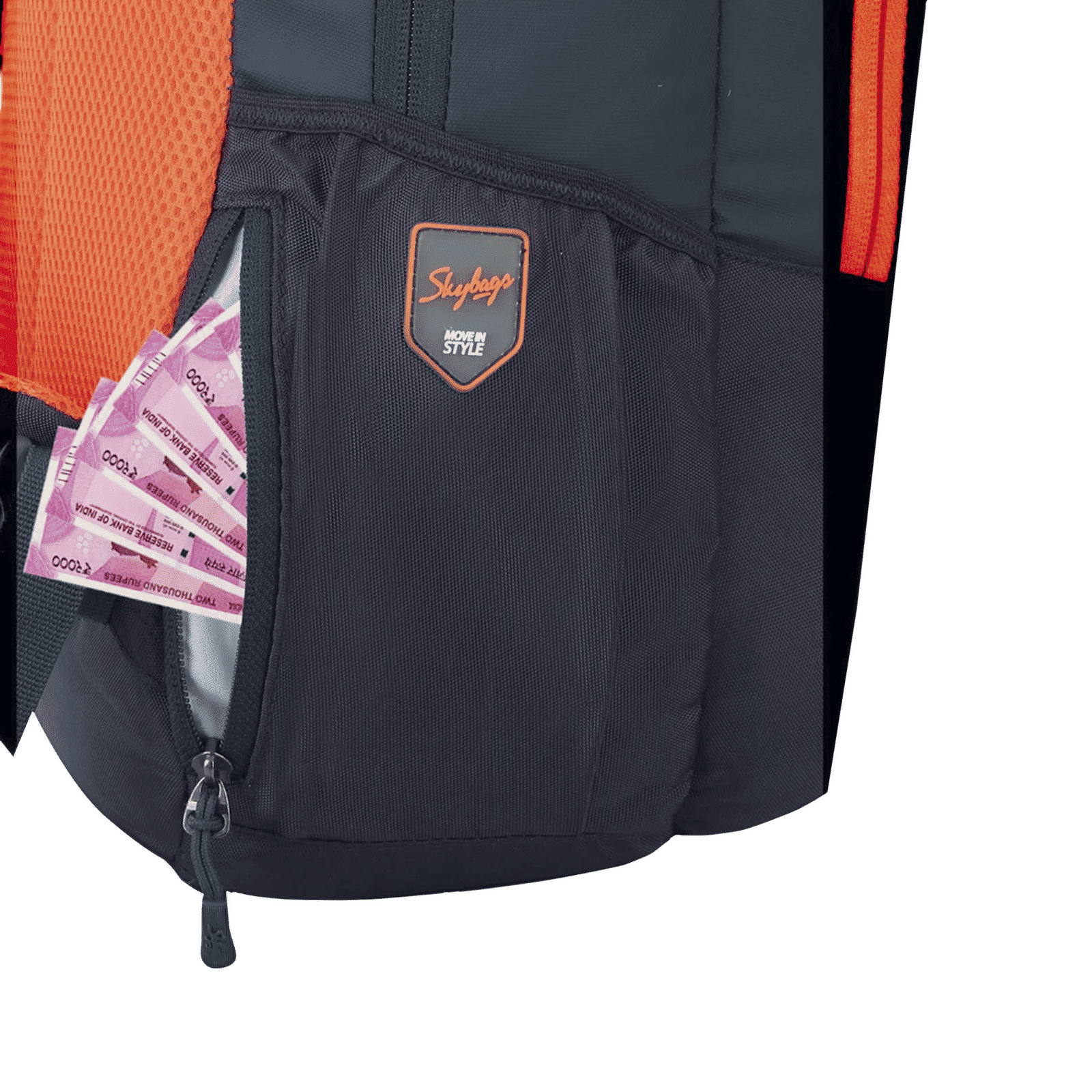 Skybags Campus 05 Polyester Laptop Backpack for 15.6 Inch Laptop (30 L, With Rain Cover, Navy Blue) Skybags Campus 05 Polyester Laptop Backpack for 15.6 Inch Laptop (30 L, With Rain Cover, Navy Blue)_6