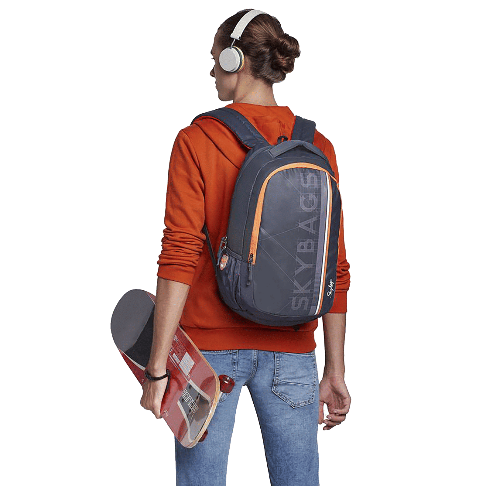 Skybags Campus 05 Polyester Laptop Backpack for 15.6 Inch Laptop (30 L, With Rain Cover, Navy Blue) Skybags Campus 05 Polyester Laptop Backpack for 15.6 Inch Laptop (30 L, With Rain Cover, Navy Blue)_9