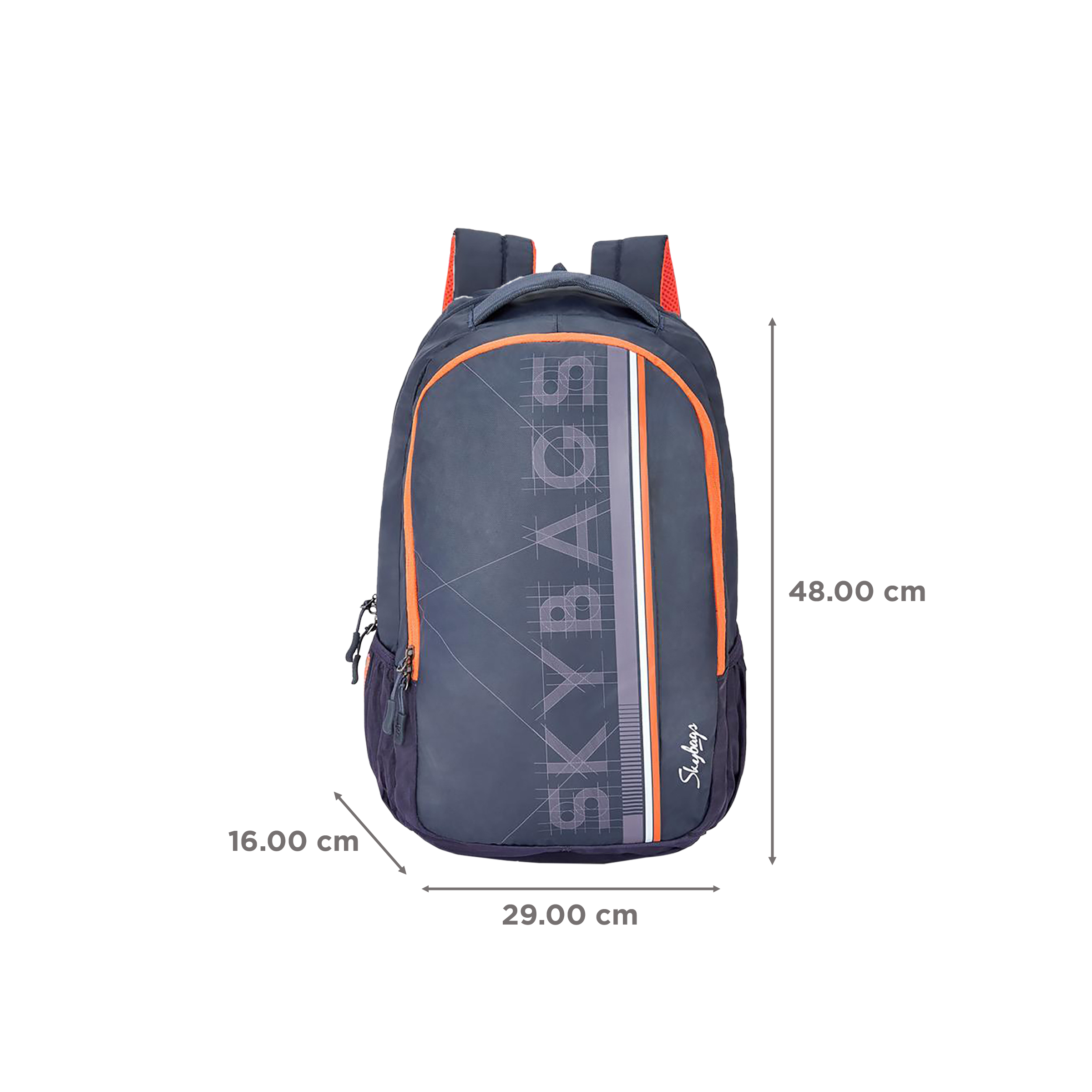 Skybags Campus 05 Polyester Laptop Backpack for 15.6 Inch Laptop (30 L, With Rain Cover, Navy Blue) Skybags Campus 05 Polyester Laptop Backpack for 15.6 Inch Laptop (30 L, With Rain Cover, Navy Blue)_3