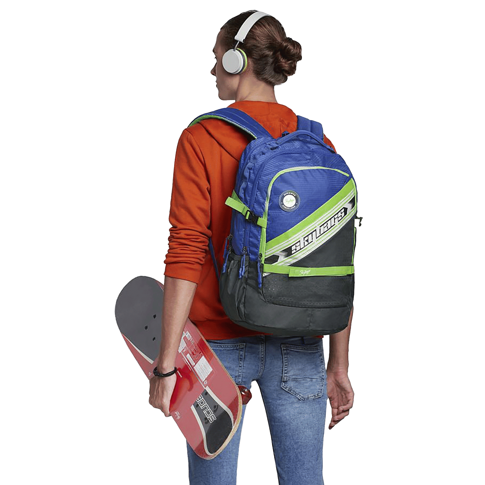 Skybags Campus Plus XL 05 Polyester Laptop Backpack for 17 Inch Laptop (33 L, With Rain Cover, Black)_8