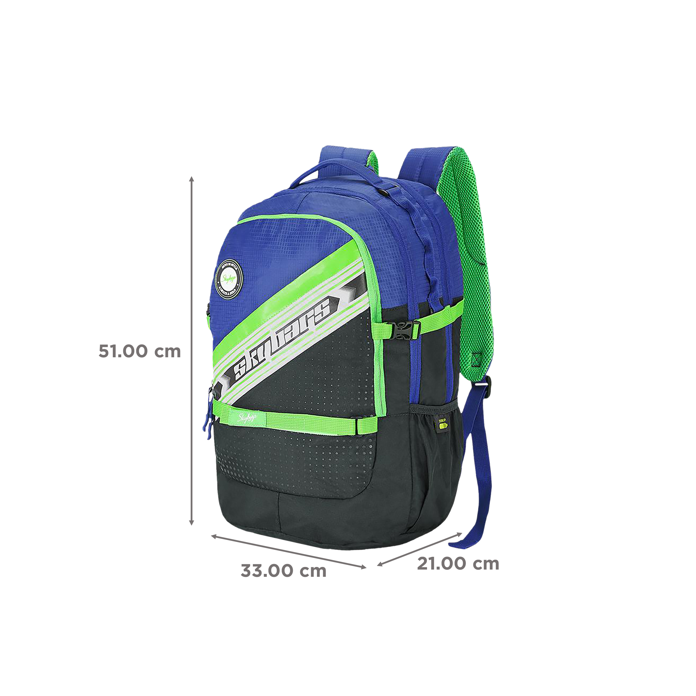 Skybags Campus Plus XL 05 Polyester Laptop Backpack for 17 Inch Laptop (33 L, With Rain Cover, Black)_3