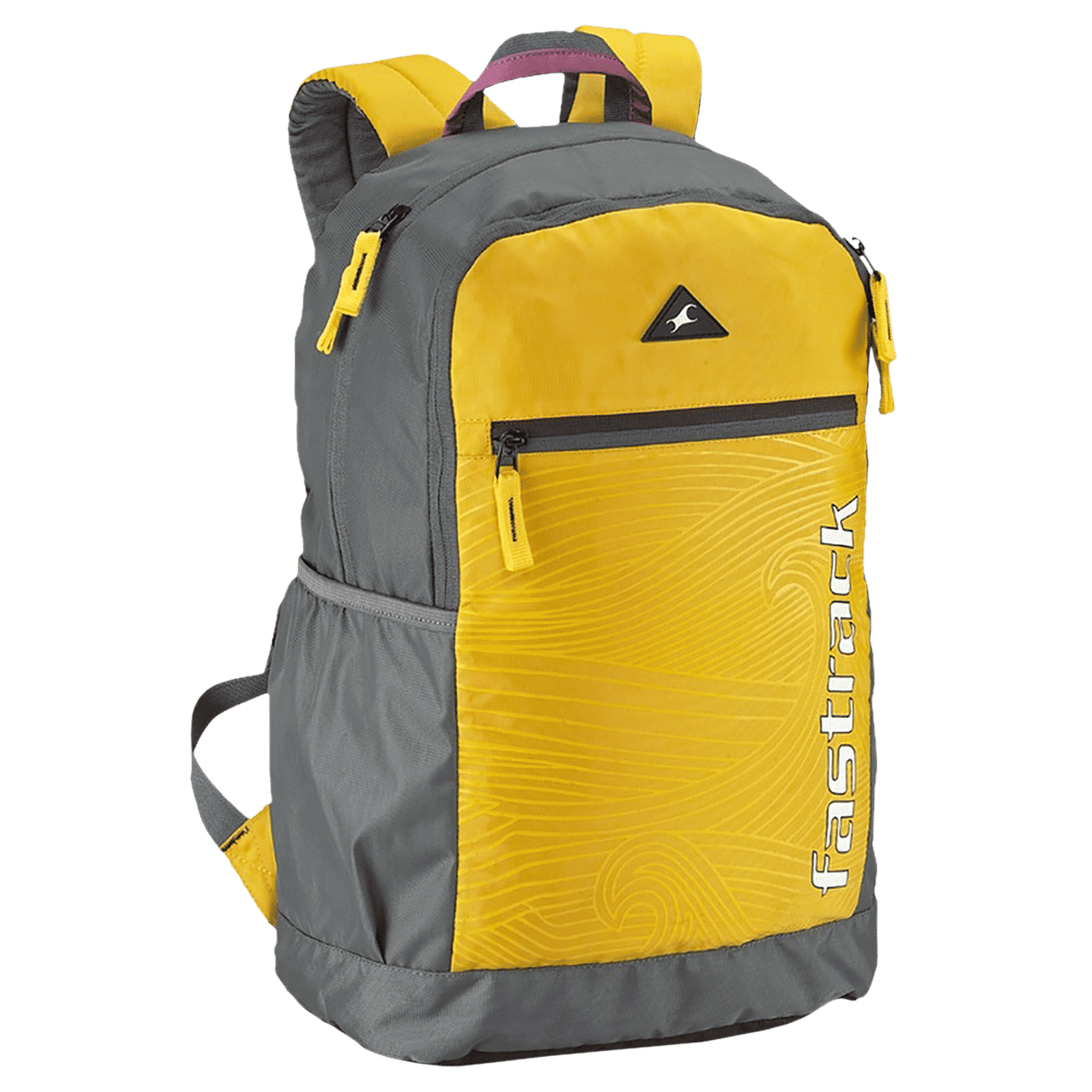 fastrack Scamper Ergolight Polyester Laptop Backpack for 16 Inch Laptop (25 L, Lightweight, Mustard)_6