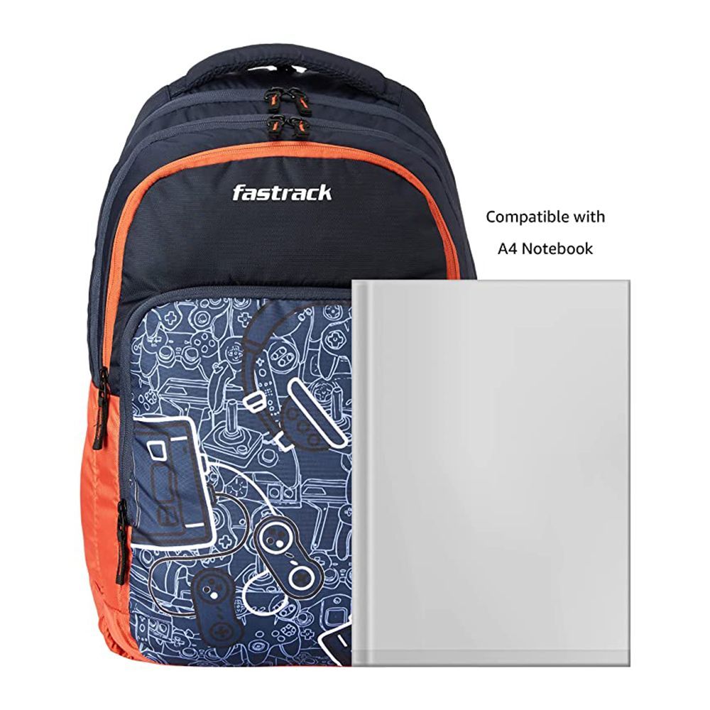 fastrack Alpha Ergolight Polyester Laptop Backpack for 16 Inch Laptop (35 L, Lightweight, Dark Blue)_7