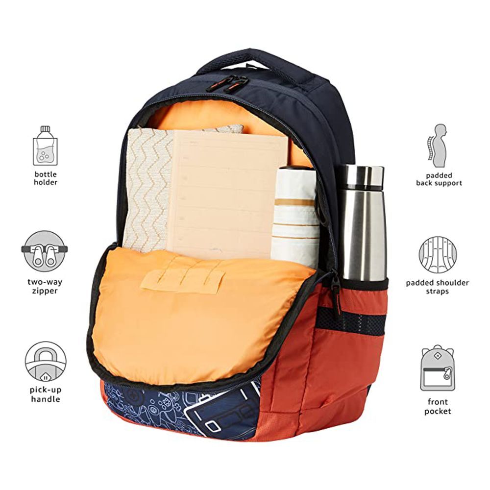 fastrack Alpha Ergolight Polyester Laptop Backpack for 16 Inch Laptop (35 L, Lightweight, Dark Blue)_9