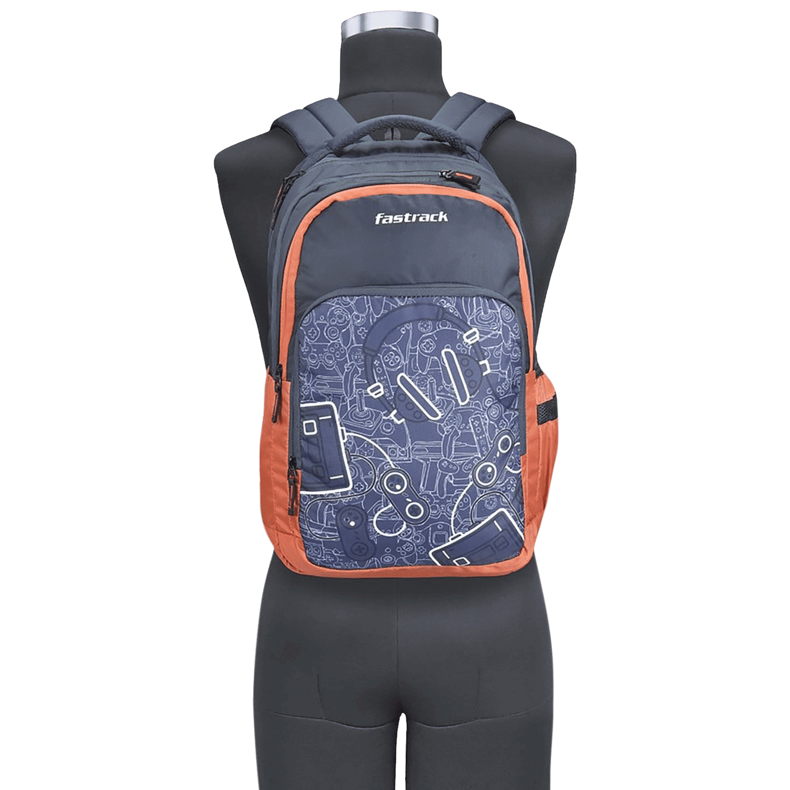 fastrack Alpha Ergolight Polyester Laptop Backpack for 16 Inch Laptop (35 L, Lightweight, Dark Blue)_10