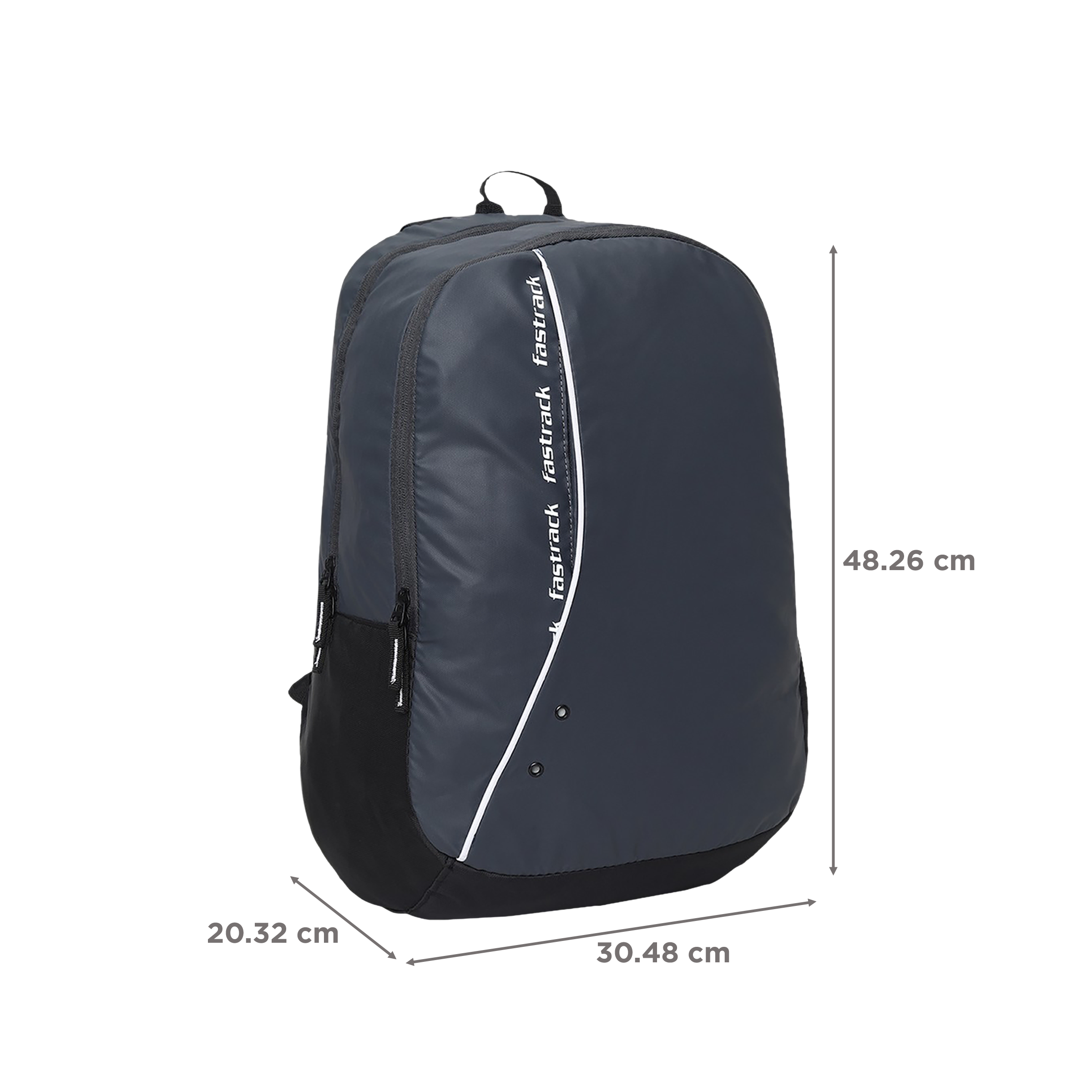 fastrack Polyester Laptop Backpack for 15 Inch Laptop (30 L, Lightweight, Grey)_3