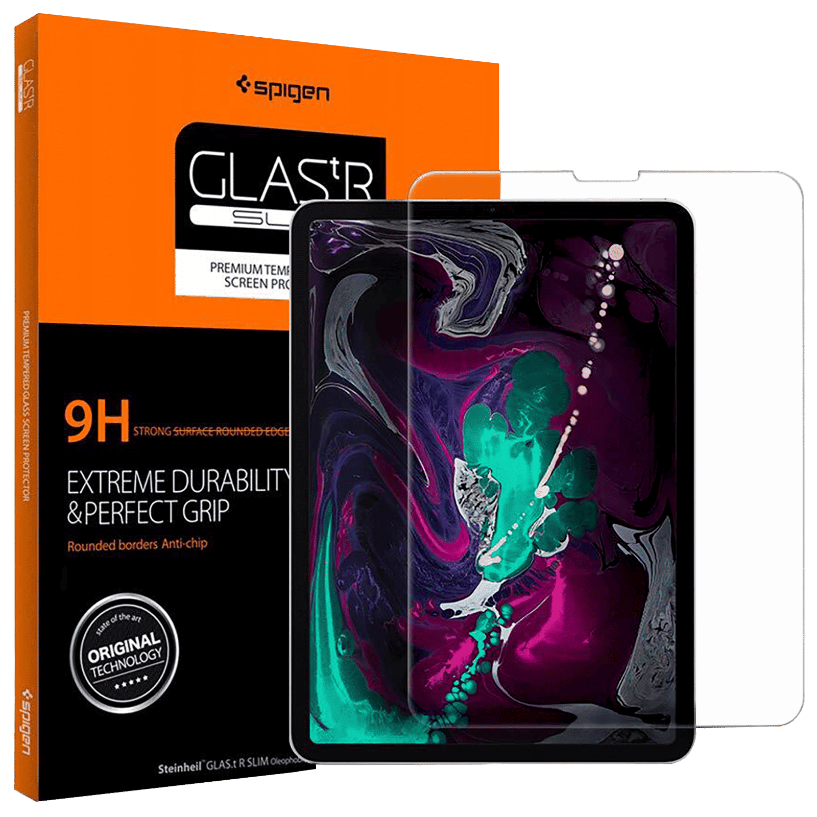 Spigen GLAS.tR Slim Screen Protector for Apple iPad Air 10.9 Inch, iPad Pro 11 Inch (Oleophobic Coating) Spigen GLAS.tR Slim Screen Protector for Apple iPad Air 10.9 Inch, iPad Pro 11 Inch (Oleophobic Coating)_1