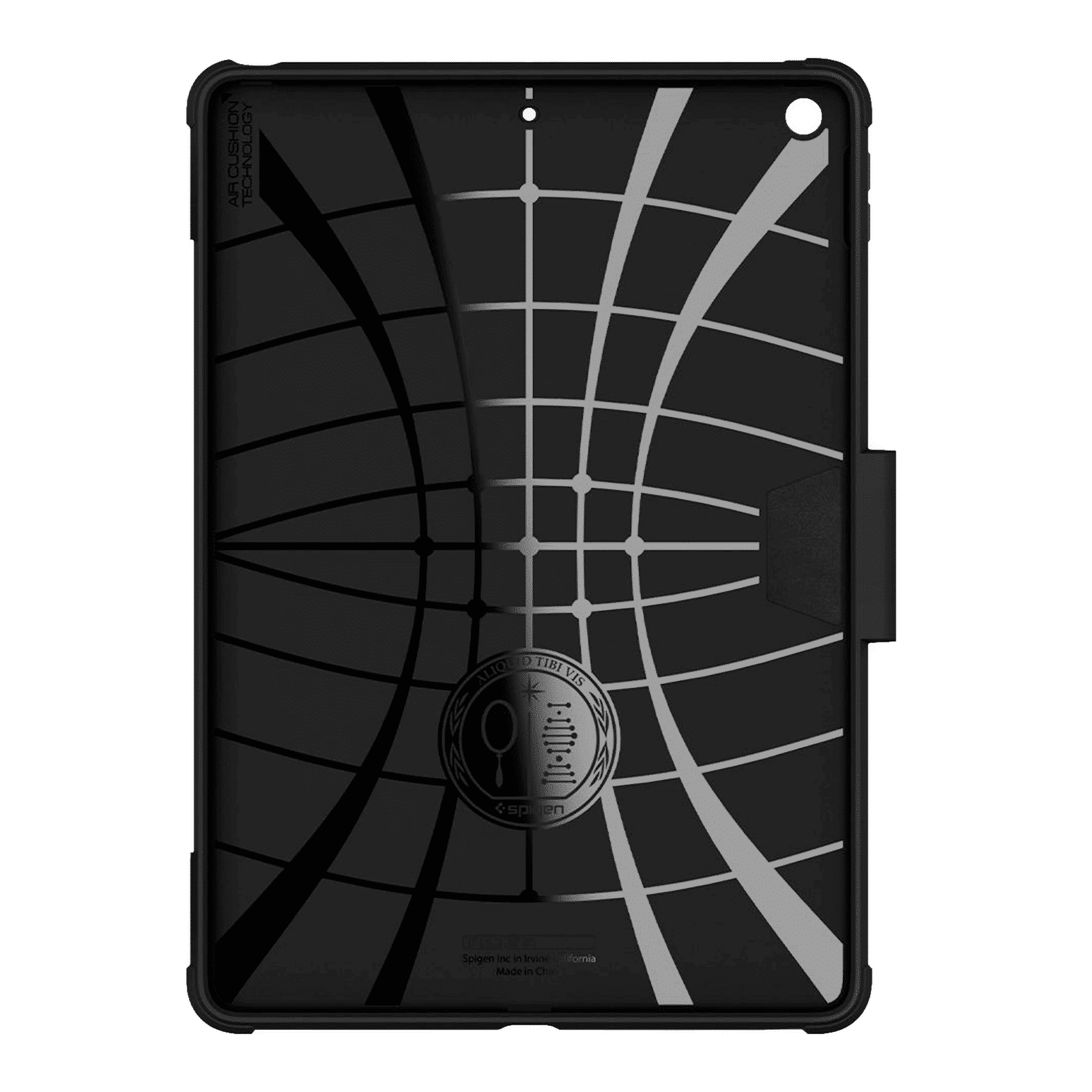 Spigen Rugged Armor Pro Polyurethane Leather, TPU Flip Cover for Apple iPad (9th, 8th & 7th Gen) (Built-in Kickstand, Black)_7