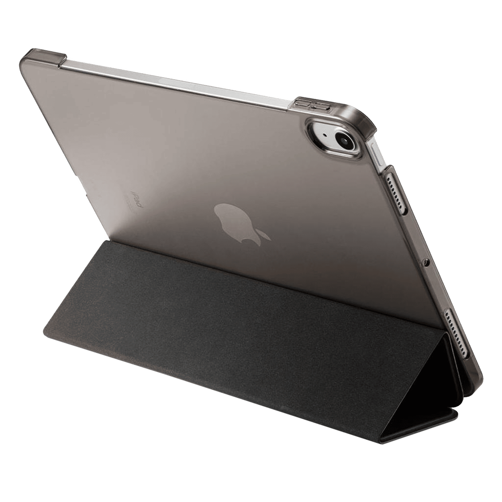 Spigen Smart Fold Polycarbonate, TPU Flip Cover for Apple iPad Air (4th & 5th Gen) (Scratch Protection, Black)_4