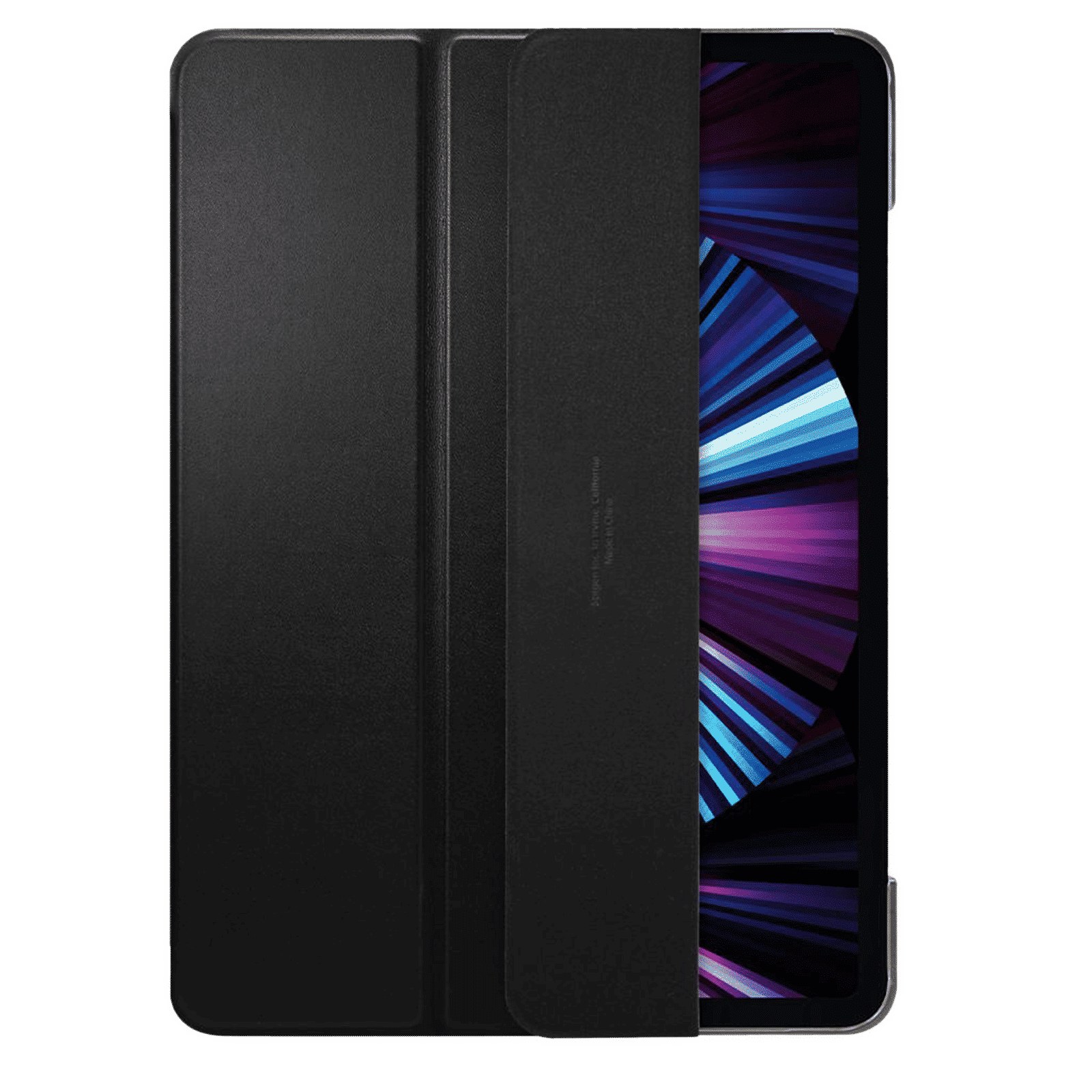 Spigen Smart Fold Polycarbonate, Polyurethane Leather Flip Cover for Apple iPad Pro (Secure Magnetic Closure, Black)_8