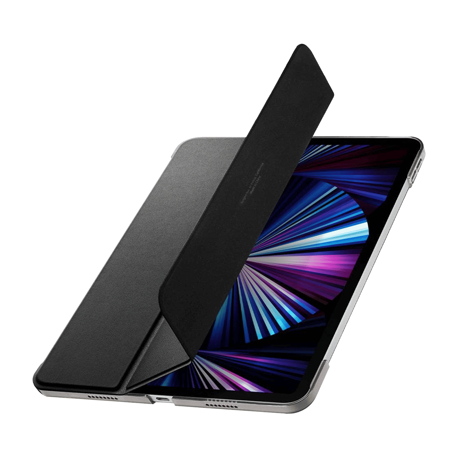 Spigen Smart Fold Polycarbonate, Polyurethane Leather Flip Cover for Apple iPad Pro (Secure Magnetic Closure, Black)_3