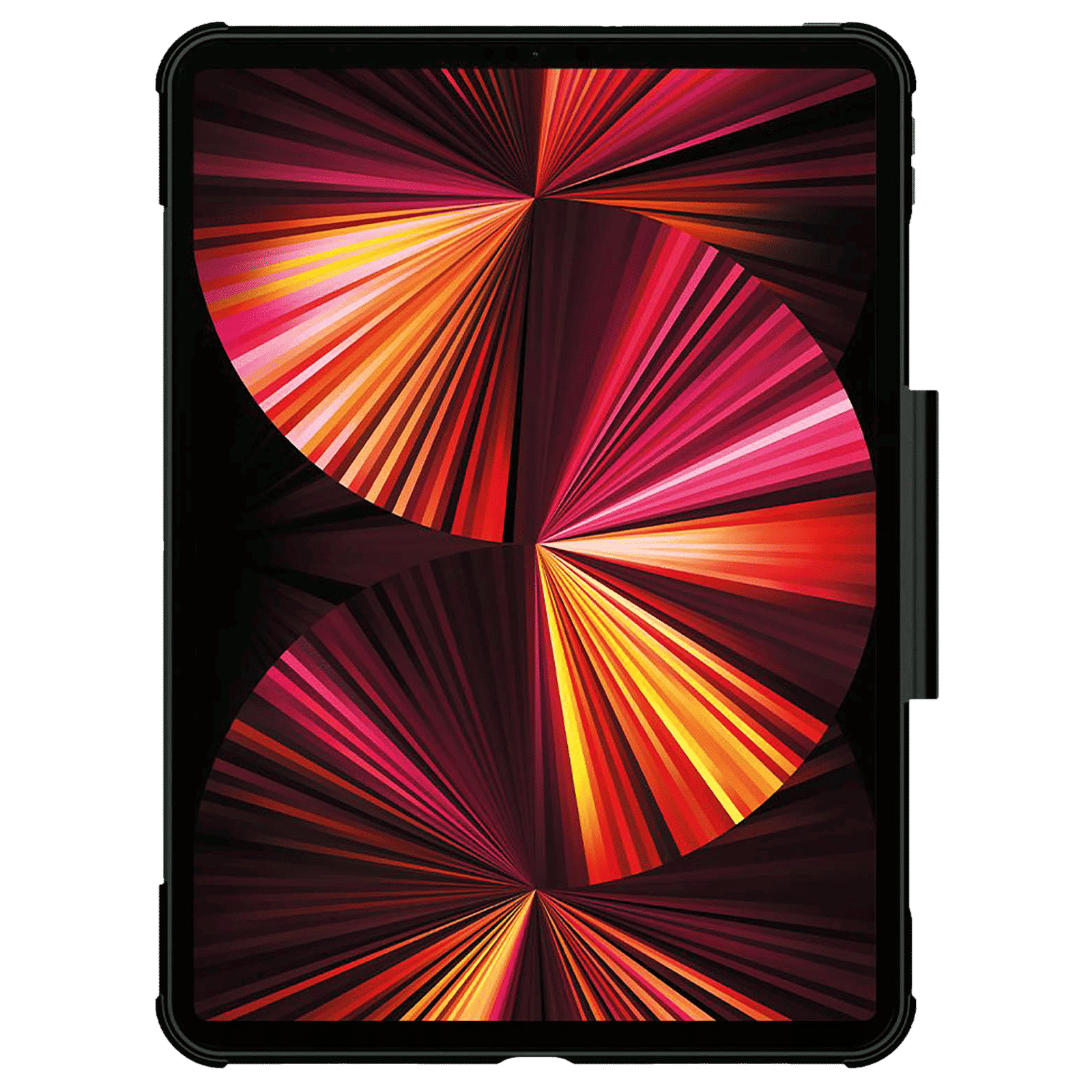 spigen Rugged Armor Pro Polyurethane Leather, TPU Flip Cover for Apple iPad Pro (Built-in Kickstand, Military Green)_7