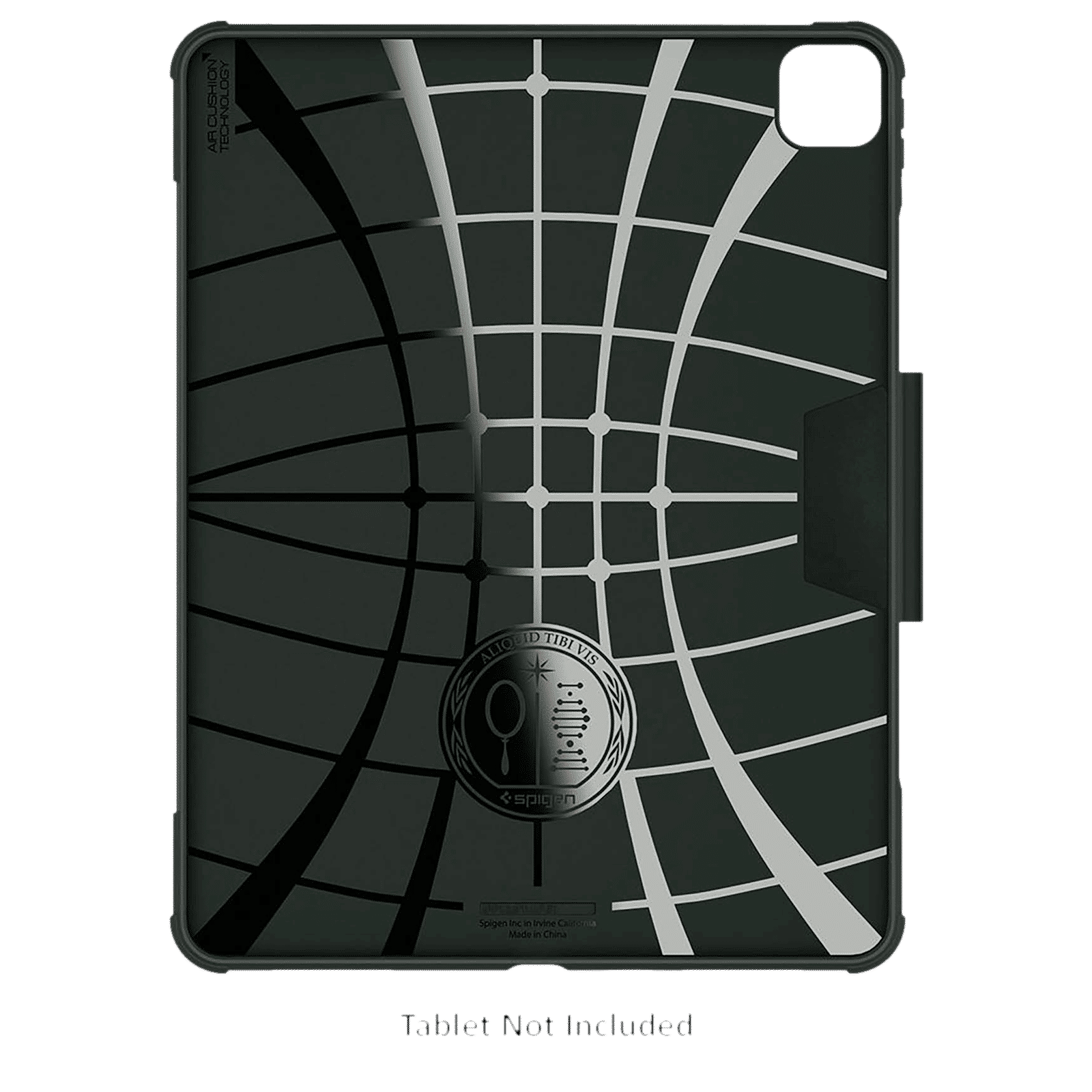 spigen Rugged Armor Pro Polyurethane Leather, TPU Flip Cover for Apple iPad Pro (Built-in Kickstand, Military Green)_6