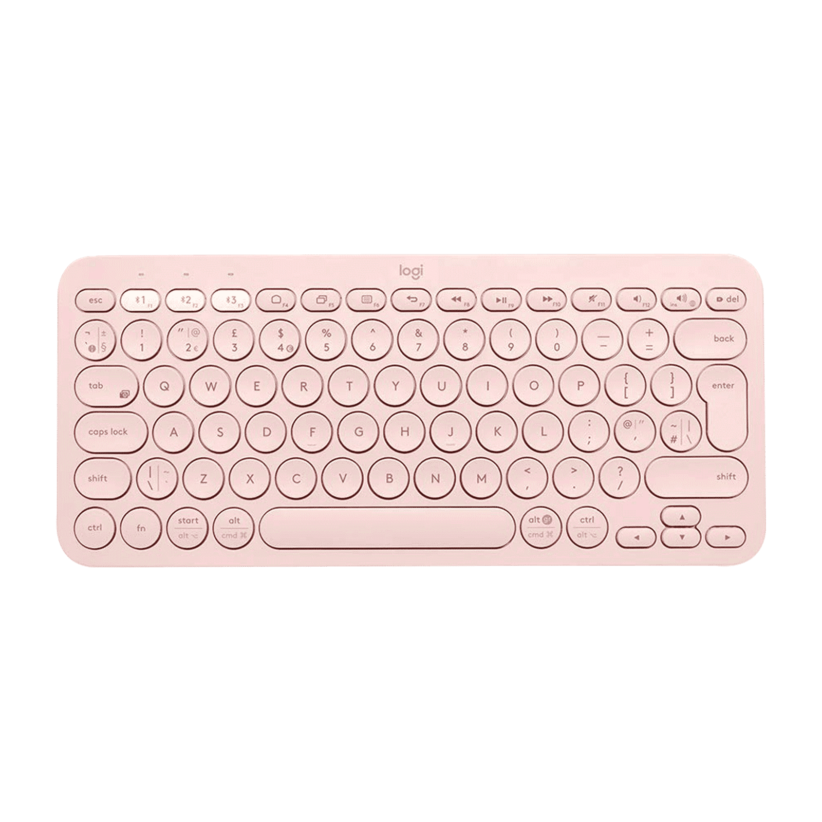 logitech K380 Bluetooth 3.0 Wireless Keyboard with Multi Device Connectivity (Low Profile Scissor Keys, Rose)_4