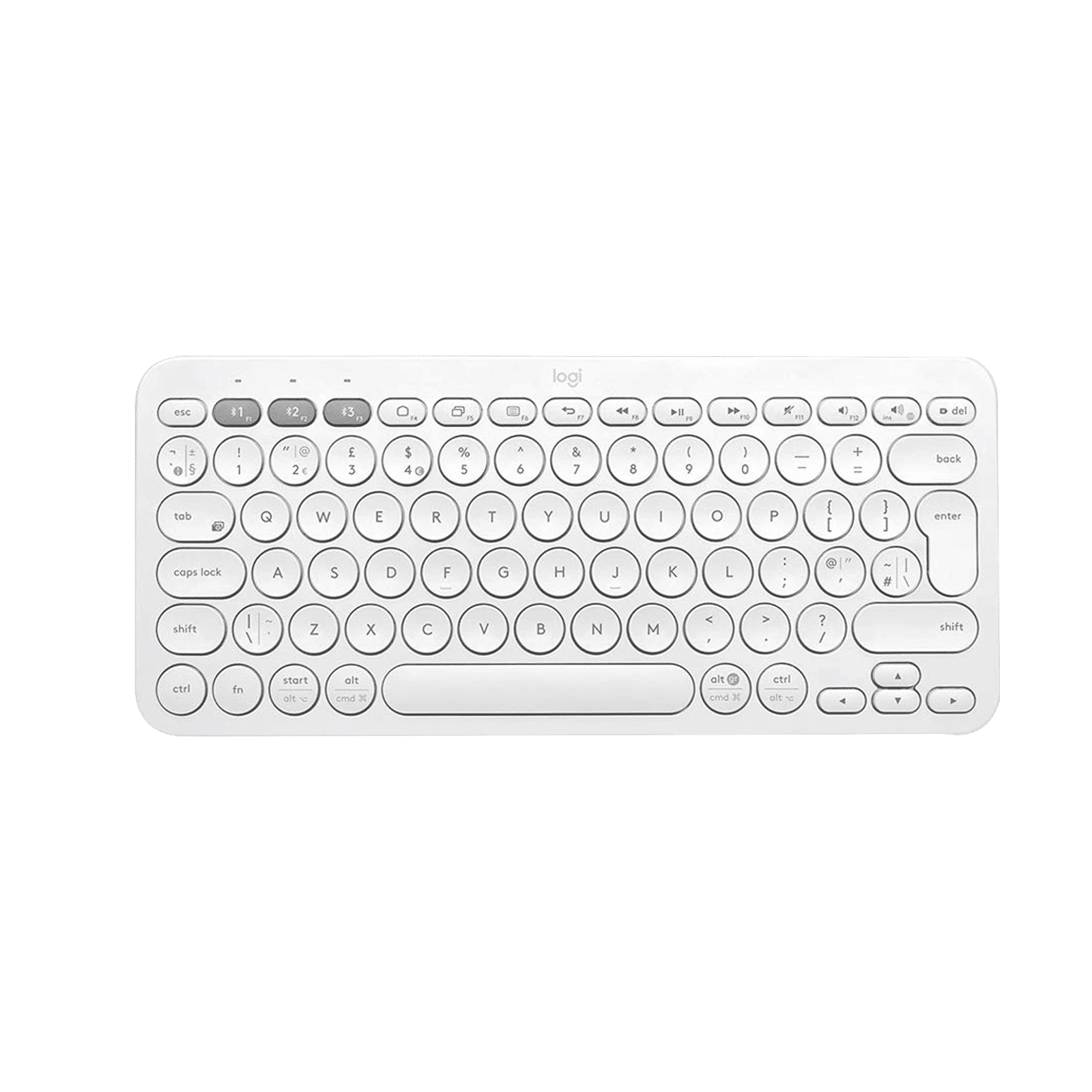logitech K380 Bluetooth 3.0 Wireless Keyboard with Multi Device Connectivity (Low Profile Scissor Keys, Off-White)_4