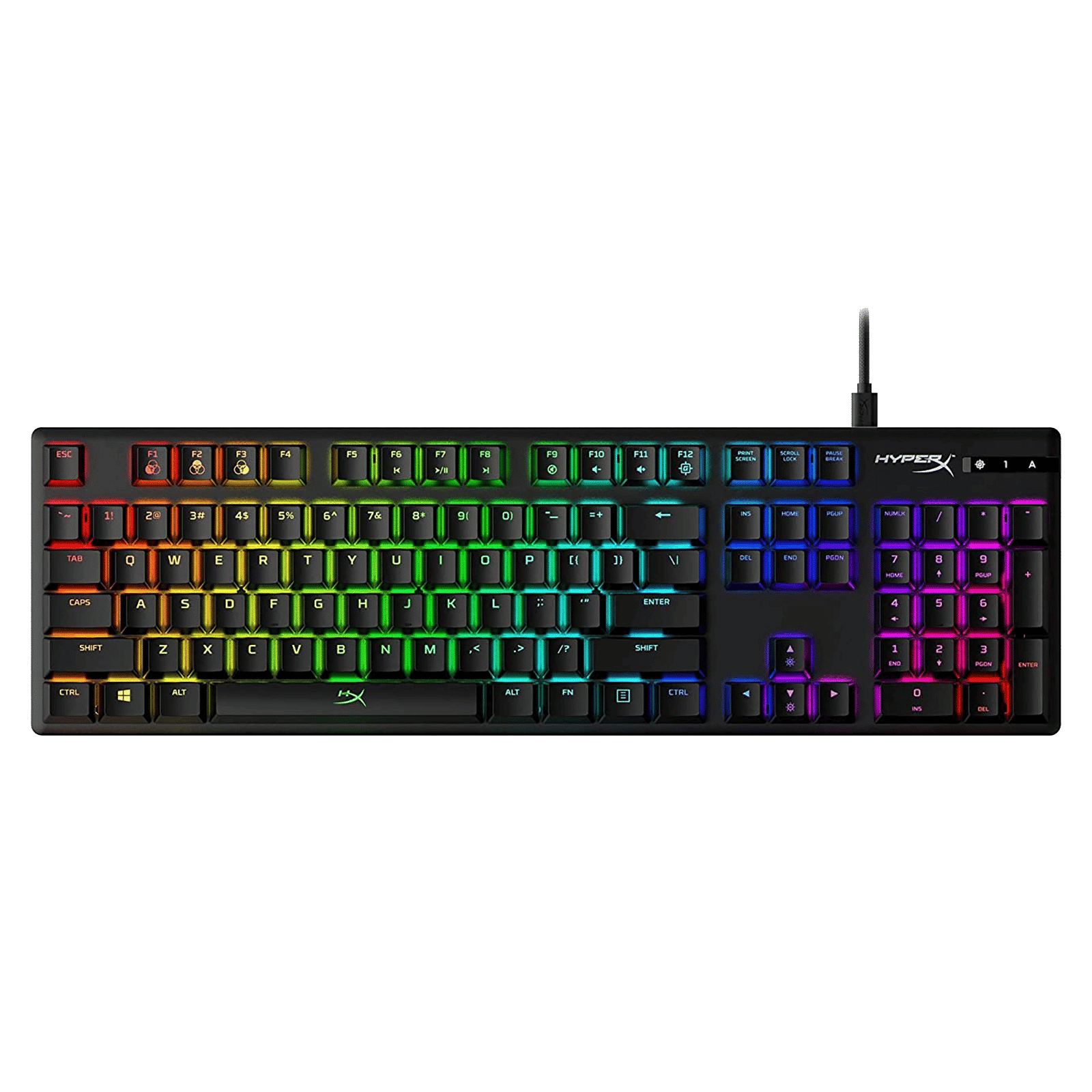 HyperX Alloy Origins Wired Gaming Keyboard (Detachable (Type-C) Cable, HX-KB6RDX-US, HyperX Blue Switch) HyperX Alloy Origins Wired Gaming Keyboard (Detachable (Type-C) Cable, HX-KB6RDX-US, HyperX Blue Switch)_1