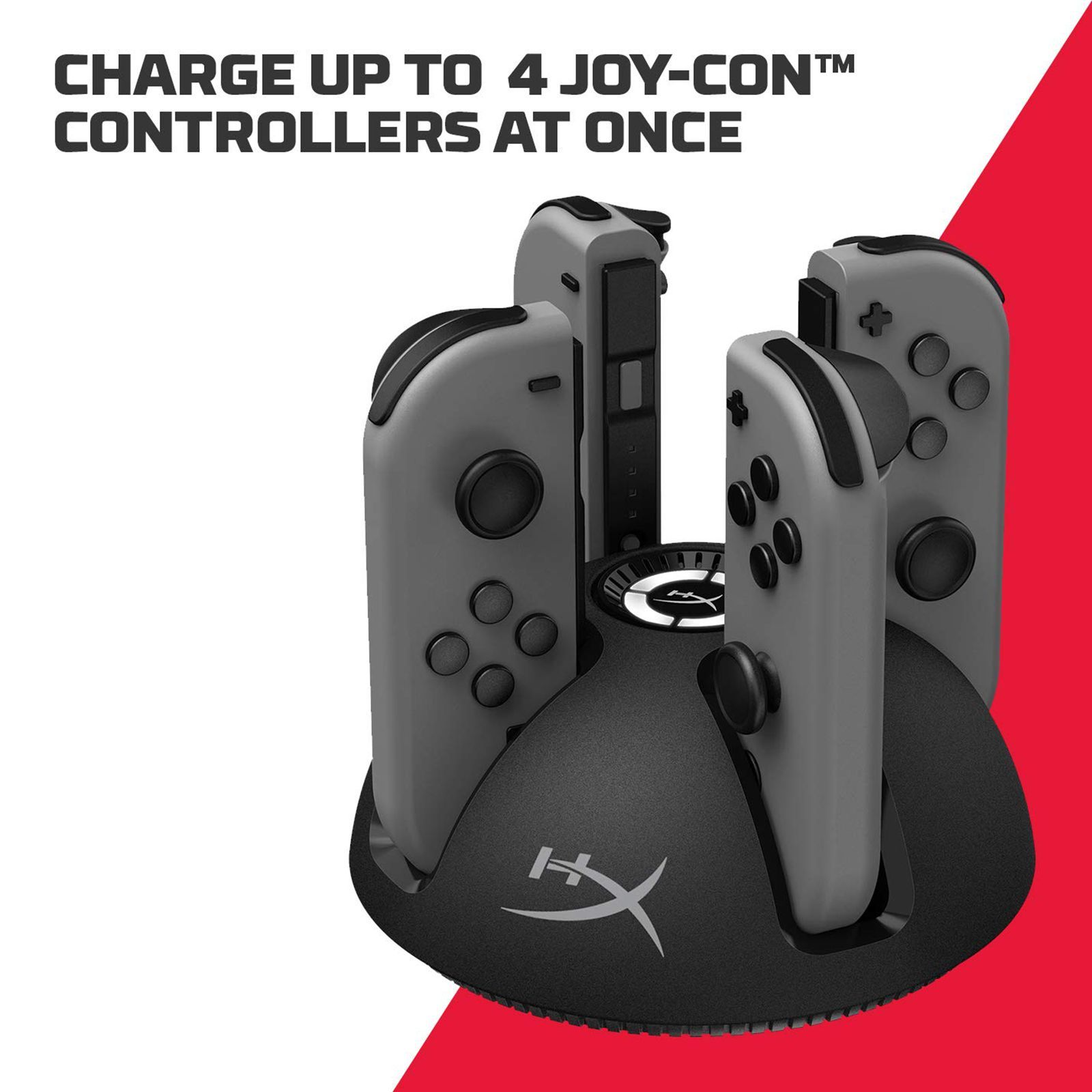 HyperX ChargePlay Charging Dock for Nintendo Switch (Battery Indicators, HX-CPQD-U, Black)_3