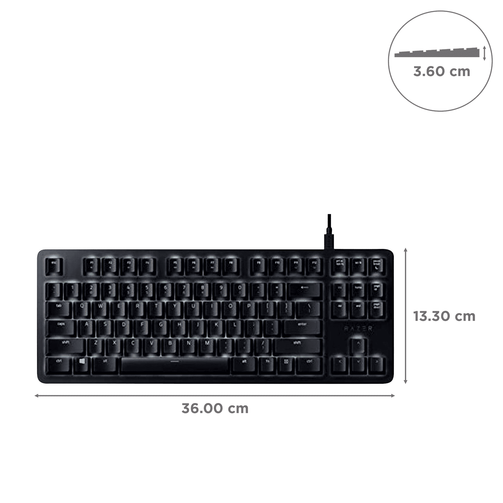 RAZER BlackWidow Lite Wired Gaming Keyboard (Orange Mechanical Switch, RZ03-02640200-R3U1, Black)_3