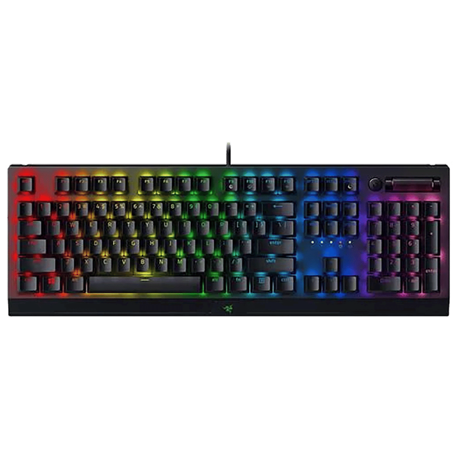 RAZER BlackWidow V3 Wired Gaming Keyboard with Backlit Keys (Ergonomic Wrist Rest, Black)_4