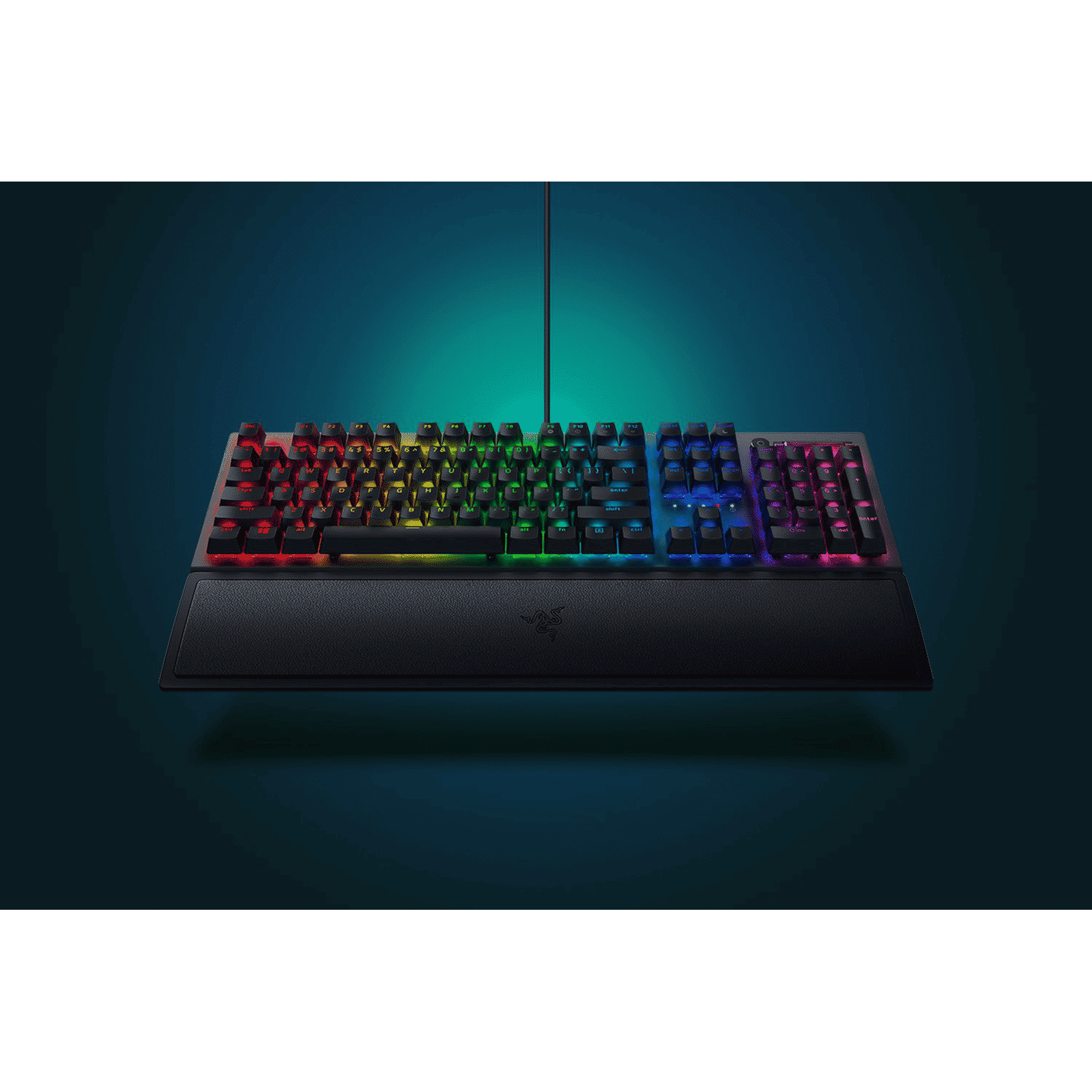 RAZER BlackWidow V3 Wired Gaming Keyboard with Backlit Keys (Ergonomic Wrist Rest, Black)_8