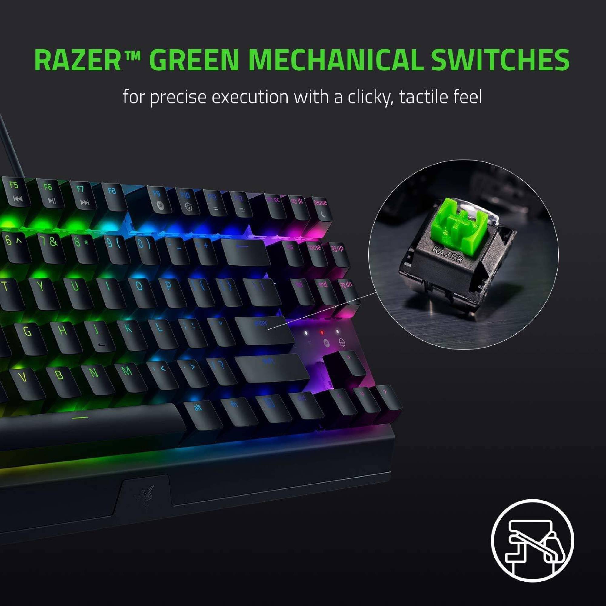 RAZER BlackWidow V3 Tenkeyless Wired Gaming Keyboard with Backlit Keys (Mechanical Switches, Black)_7