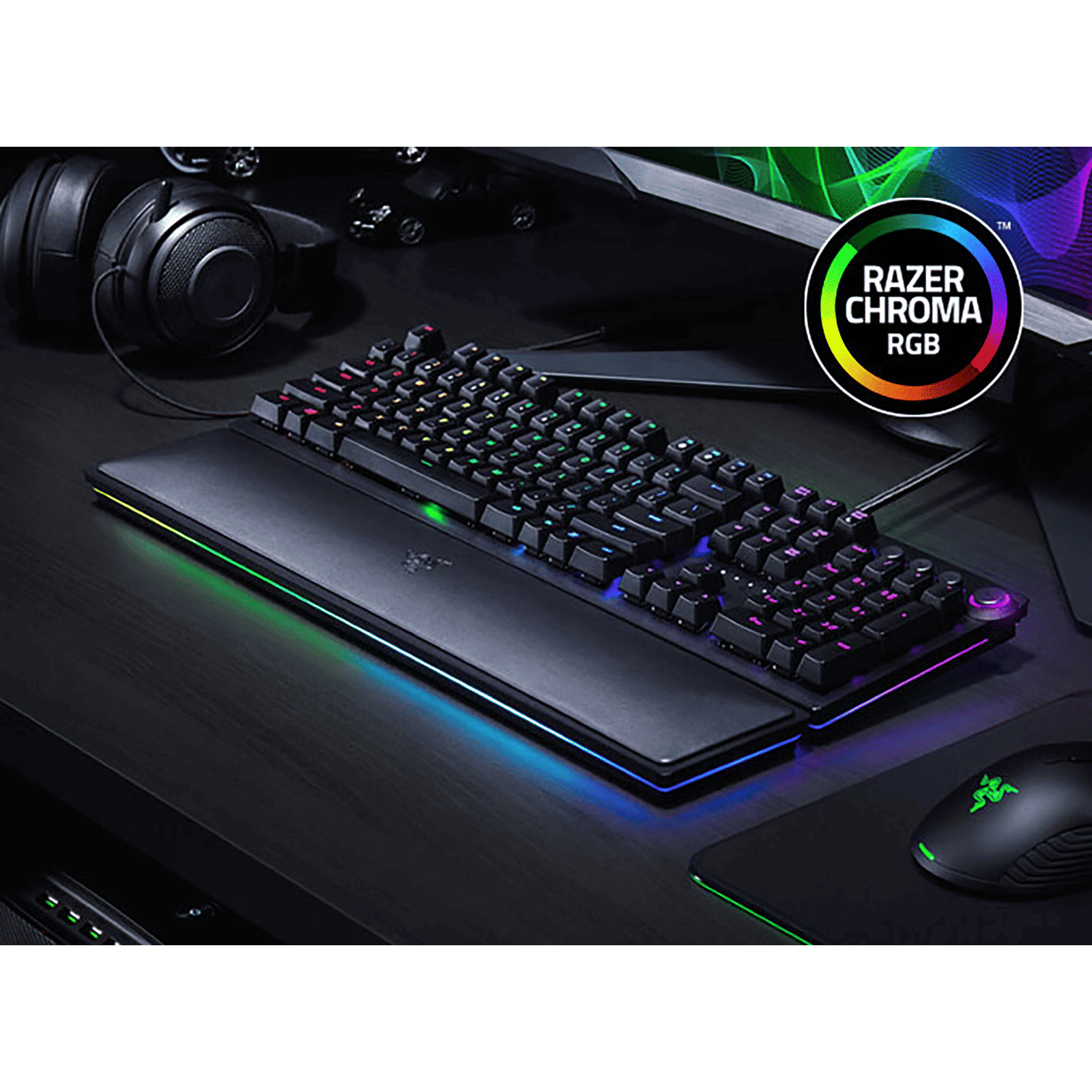 RAZER Huntsman Elite Wired Gaming Keyboard (Opto Mechanical Switch, RZ03-01870100-R3M1, Black) RAZER Huntsman Elite Wired Gaming Keyboard (Opto Mechanical Switch, RZ03-01870100-R3M1, Black)_6