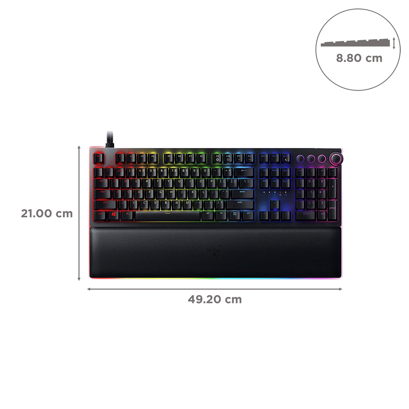 RAZER Huntsman V2 Analog Wired Gaming Keyboard with Backlit Keys (Analog Optical Switch, Black)_3