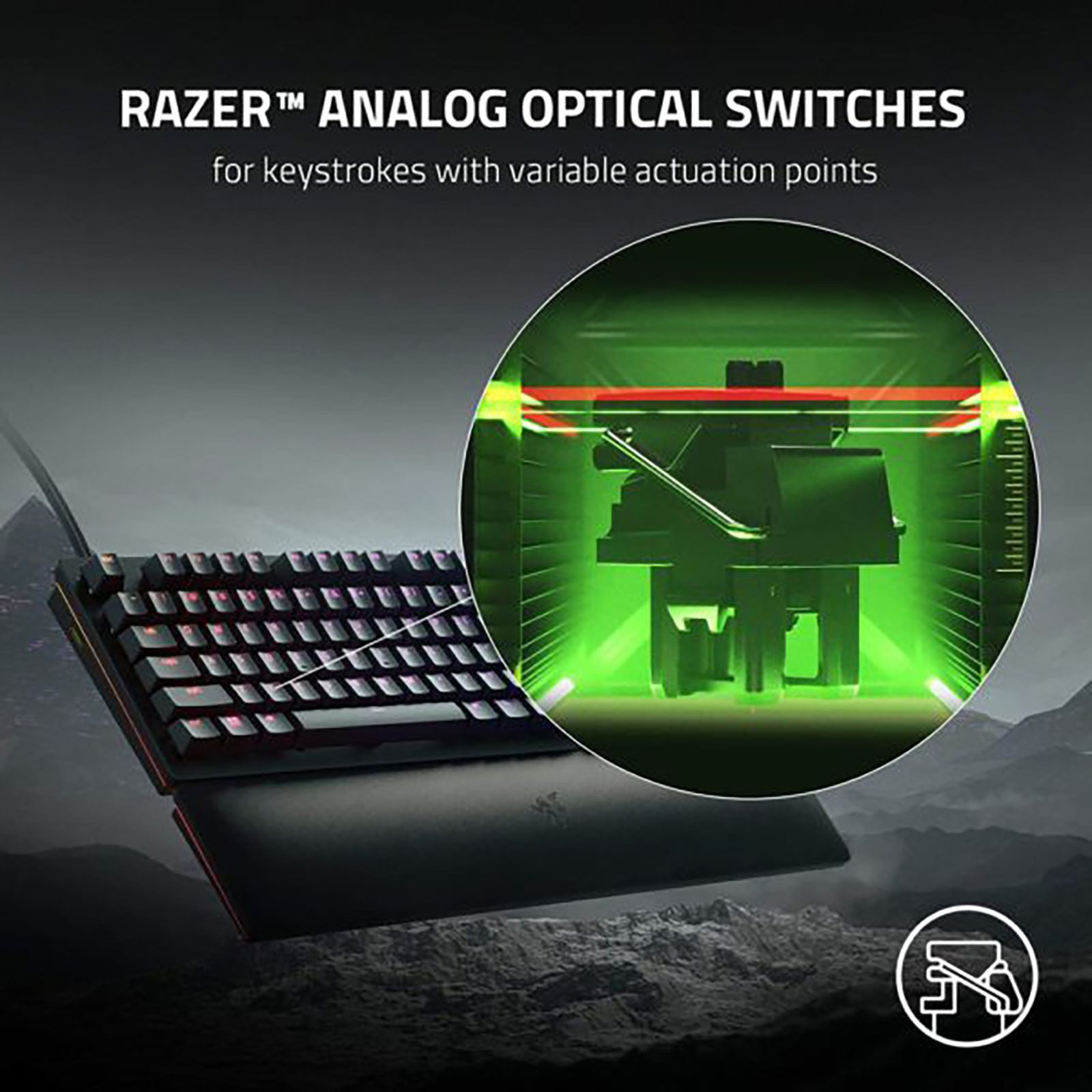 RAZER Huntsman V2 Analog Wired Gaming Keyboard with Backlit Keys (Analog Optical Switch, Black)_5