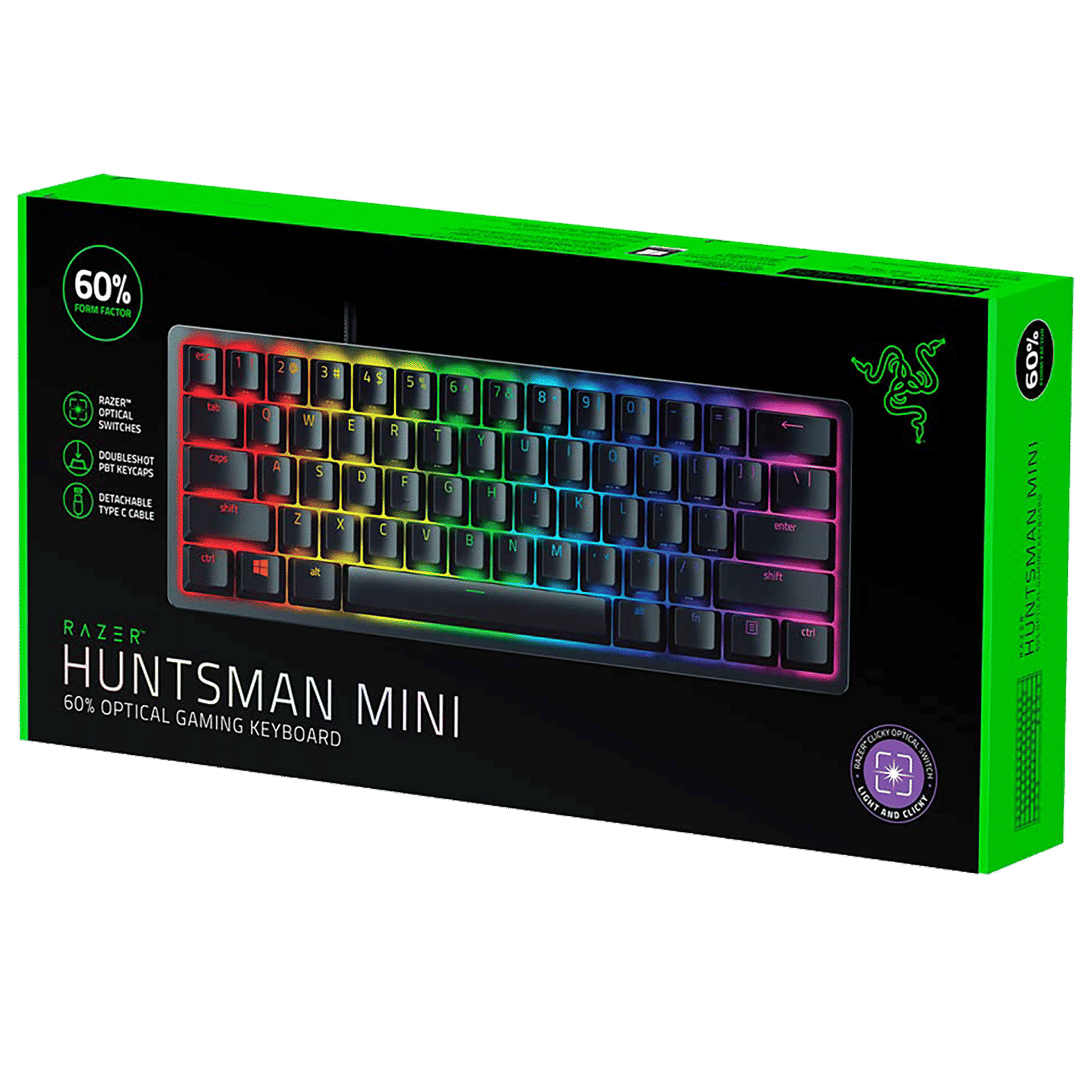 RAZER Huntsman Mini Wired Gaming Keyboard with Backlit Keys (Clicky Optical Switch, Black)_11