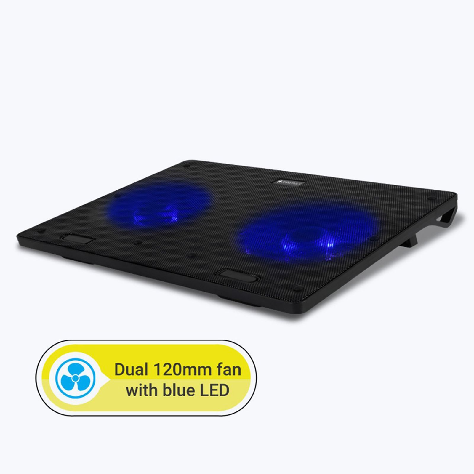 ZEBRONICS ZEB-NC3300 Stand with Cooling Fan For Laptop (Dual USB Port, A180-ZEB-NC3300, Black)_4