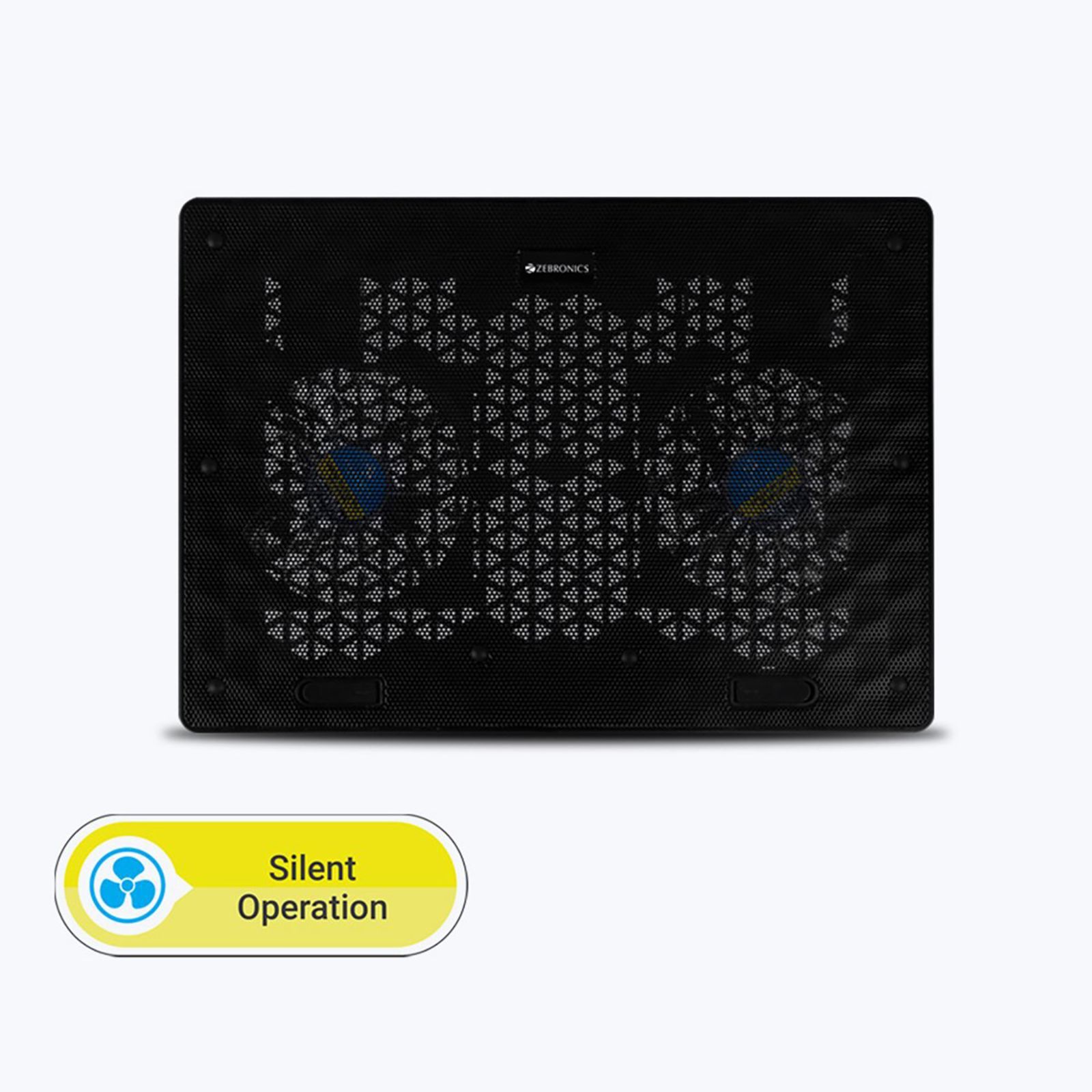 ZEBRONICS ZEB-NC3300 Stand with Cooling Fan For Laptop (Dual USB Port, A180-ZEB-NC3300, Black)_5