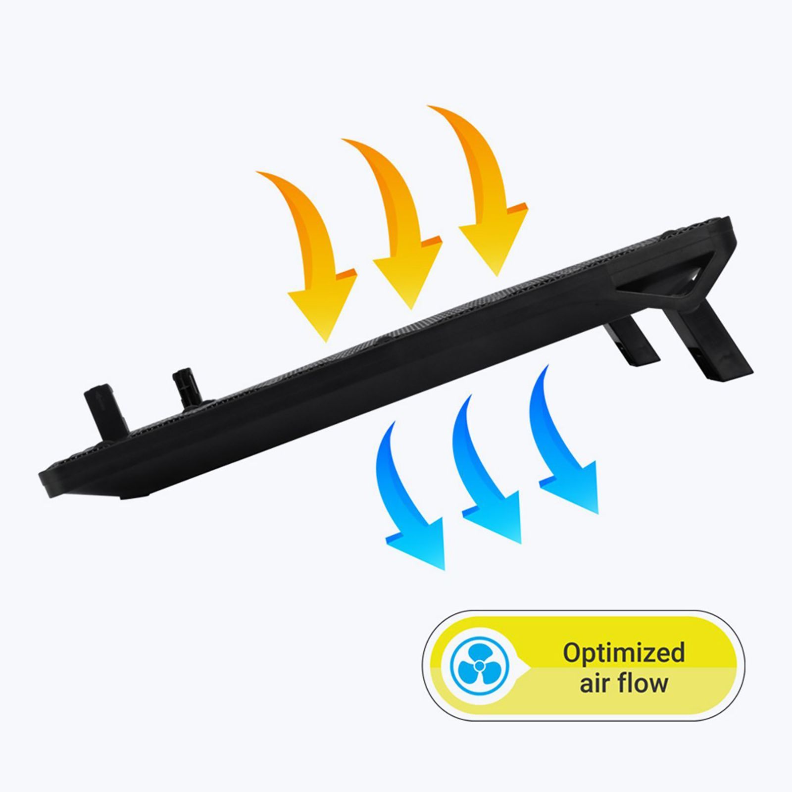 ZEBRONICS ZEB-NC3300 Stand with Cooling Fan For Laptop (Dual USB Port, A180-ZEB-NC3300, Black)_6