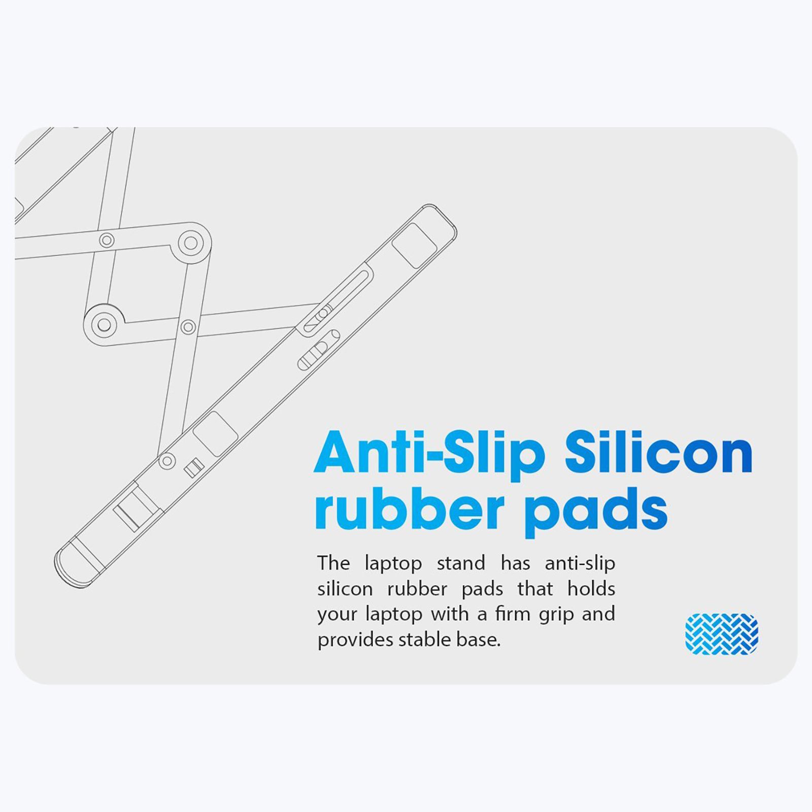 ZEBRONICS ZEB-NS2000 Laptop Stand (7 Adjustable Levels, A31-NS2000, Dark Grey) ZEBRONICS ZEB-NS2000 Laptop Stand (7 Adjustable Levels, A31-NS2000, Dark Grey)_10