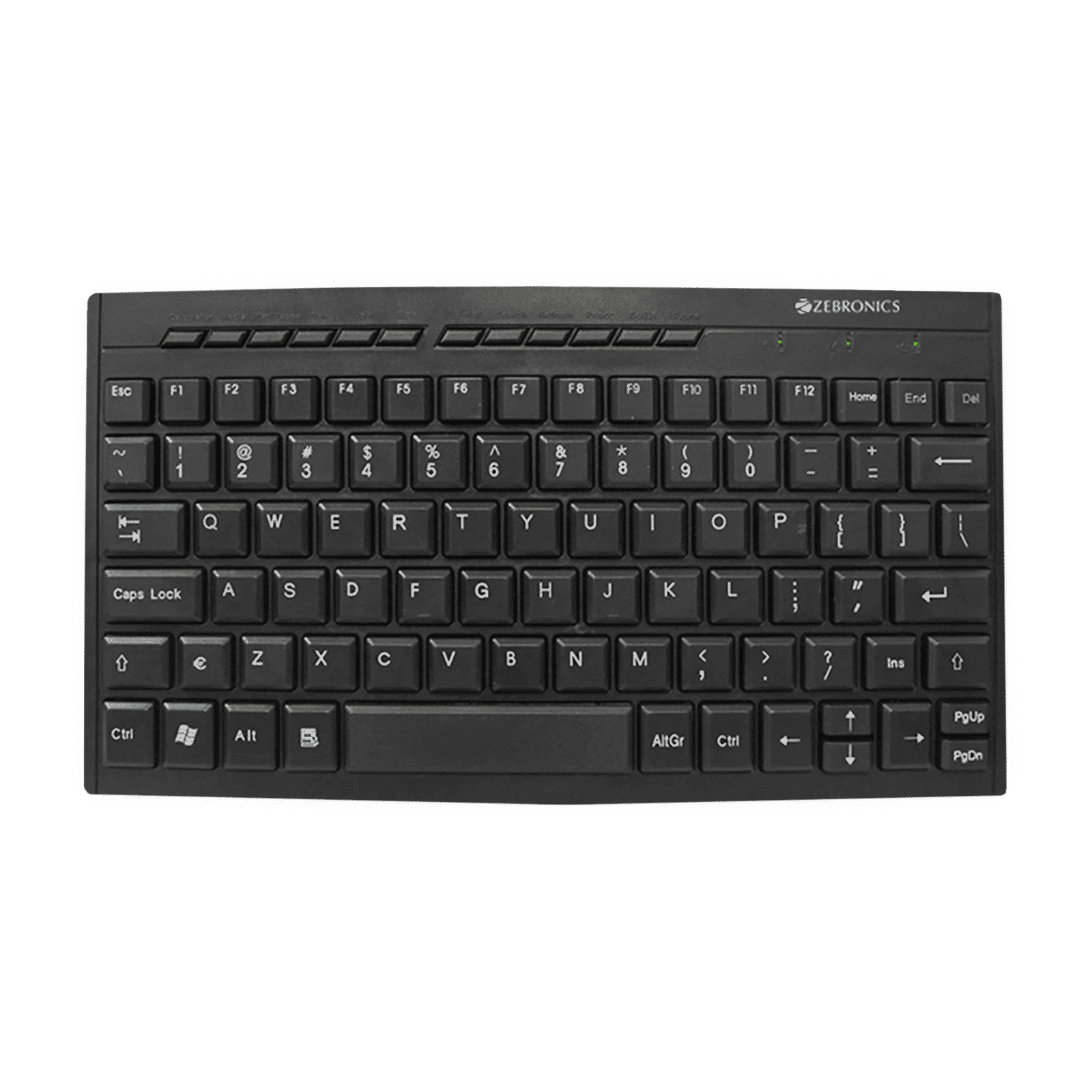 ZEBRONICS ZEB-K04 Wired Keyboard with Dedicated Multimedia Keys (Laser Printed Keycaps, Black)_1