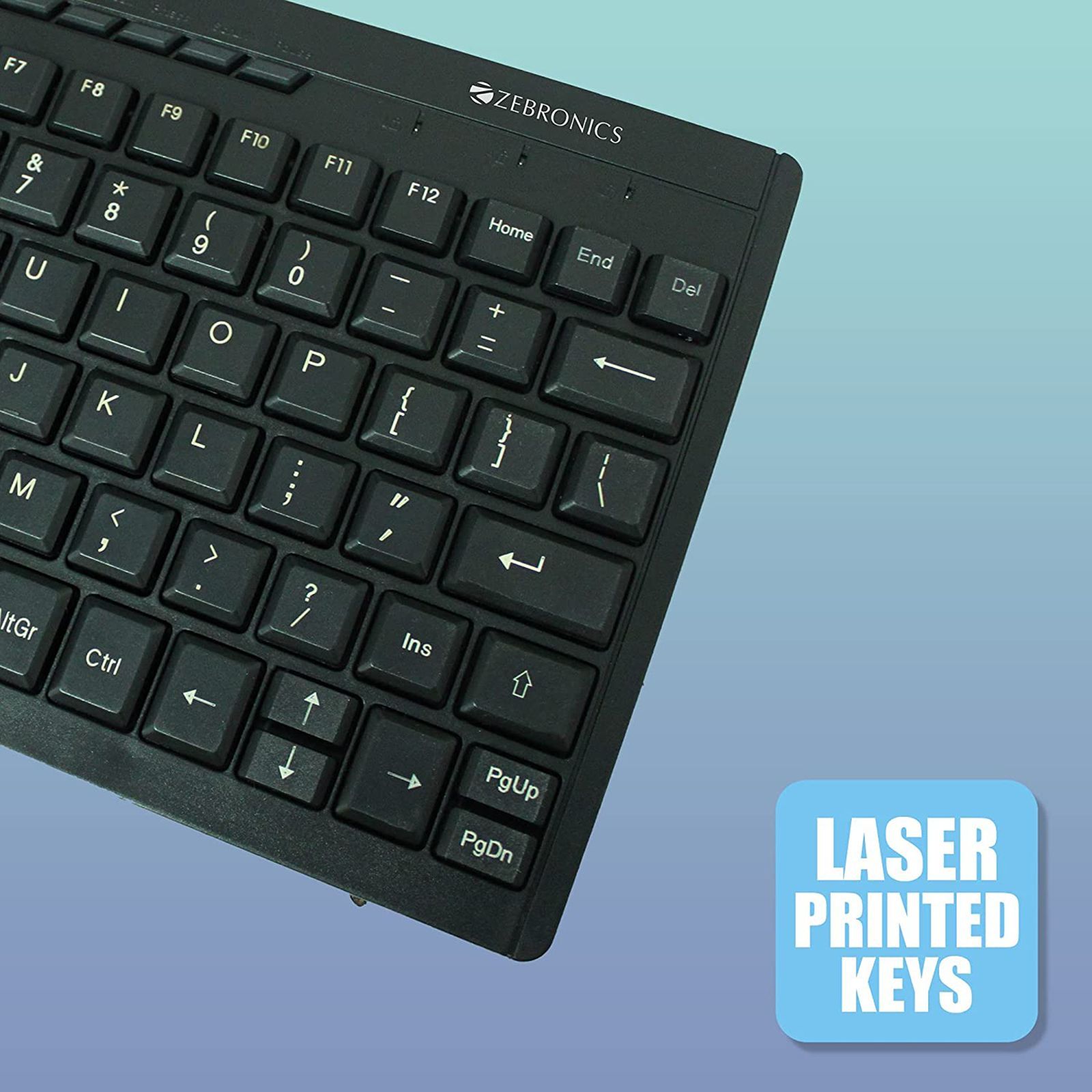 ZEBRONICS ZEB-K04 Wired Keyboard with Dedicated Multimedia Keys (Laser Printed Keycaps, Black)_7