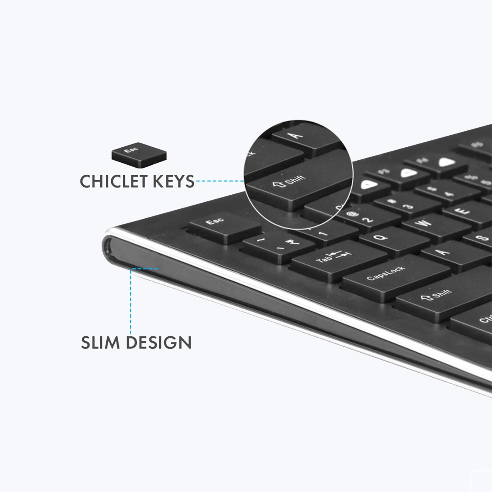 ZEBRONICS ZEB-DLK01 Wired Keyboard with Number Pad (UV Coated Keys, White)_5