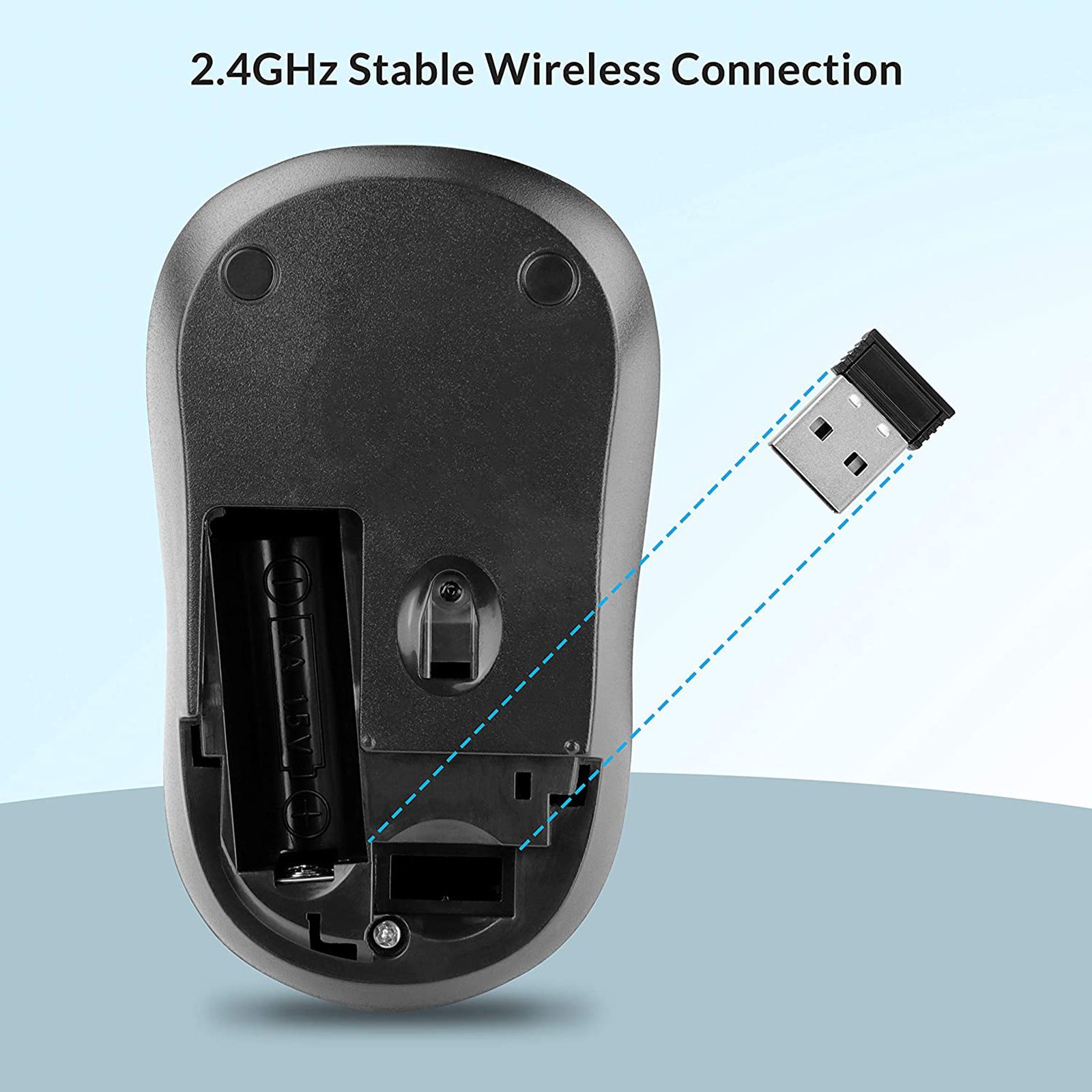 ZEBRONICS Zeb-Shine Wireless Optical Mouse (1600 DPI Adjustable, Smart Energy Saving Mode, Black)_9