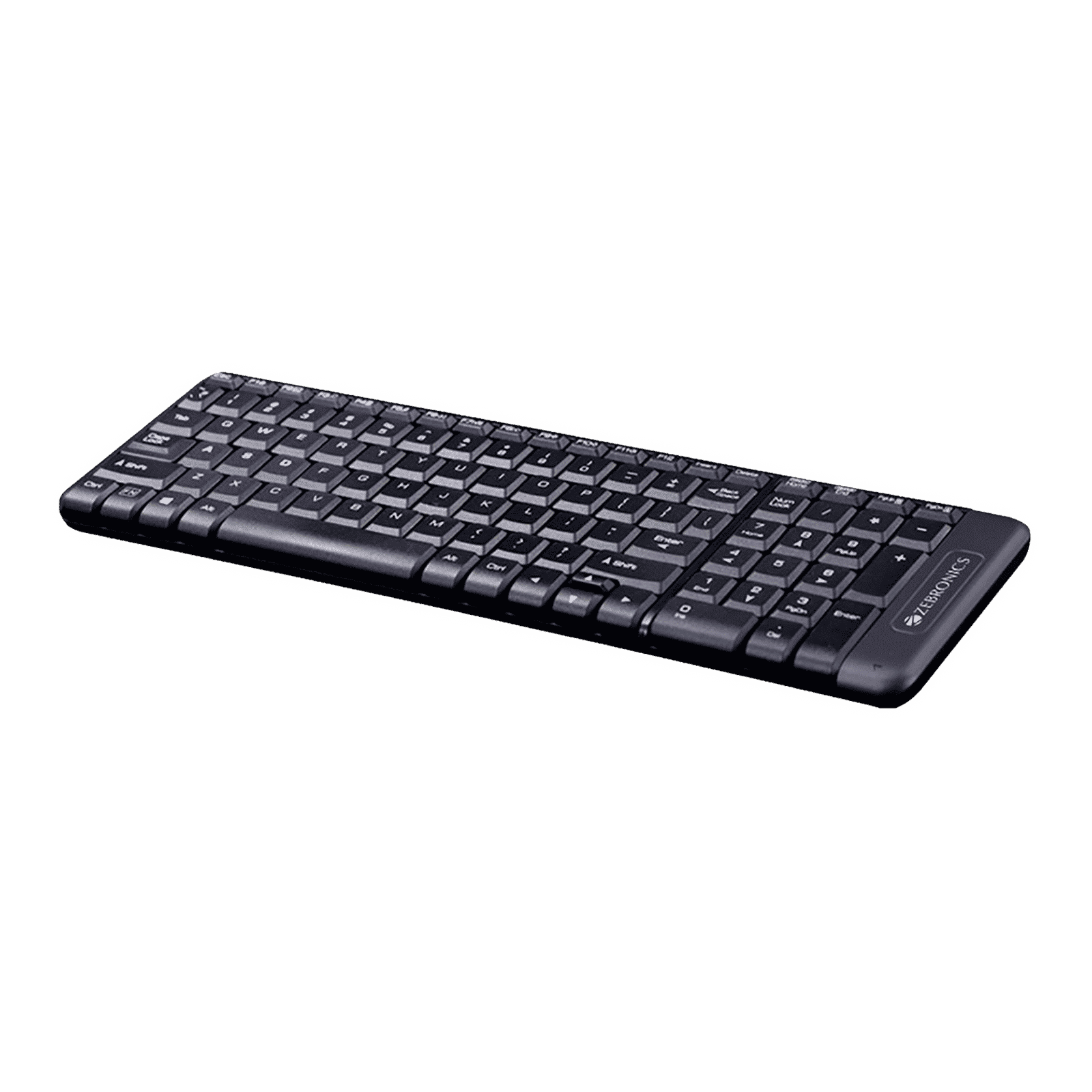 ZEBRONICS ZEB-Companion 104 Wireless Keyboard & Mouse Combo (100 Keys, 1200 DPI, Advanced Optical Sensor Technology, Black)_2