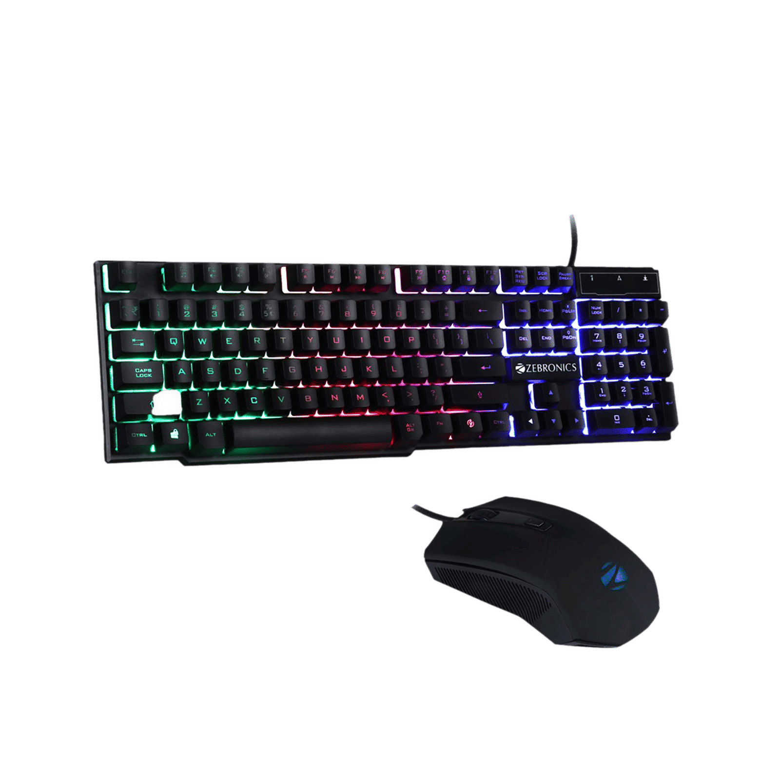 ZEBRONICS ZEB-Fighter Wired Gaming Keyboard & Mouse Combo (108 Keys, 2000 DPI Adjustable, High Precision Sensor, Black)_9