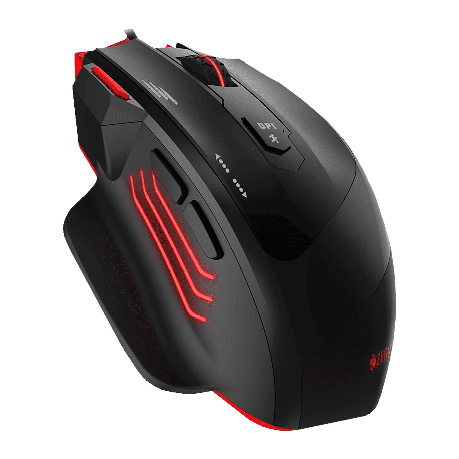 ZEBRONICS Groza Wired Optical Gaming Mouse (3200 DPI Adjustable, High Resolution Gaming Grade Sensor, Black) ZEBRONICS Groza Wired Optical Gaming Mouse (3200 DPI Adjustable, High Resolution Gaming Grade Sensor, Black)_1