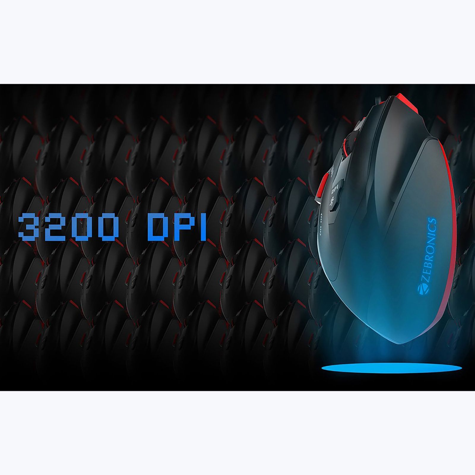 ZEBRONICS Groza Wired Optical Gaming Mouse (3200 DPI Adjustable, High Resolution Gaming Grade Sensor, Black) ZEBRONICS Groza Wired Optical Gaming Mouse (3200 DPI Adjustable, High Resolution Gaming Grade Sensor, Black)_6