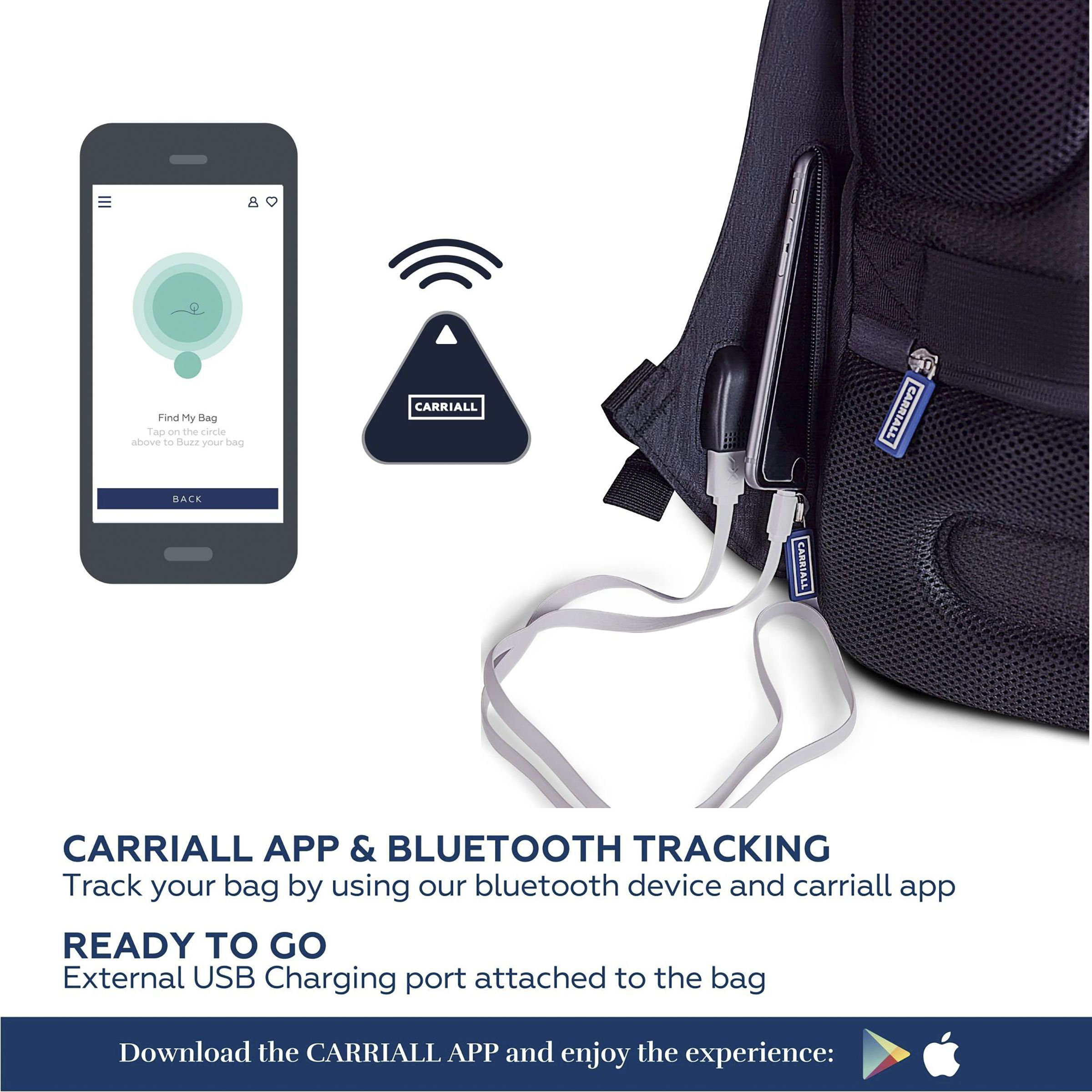 Carriall Vasco Polyester Laptop Backpack(21.1 L, USB Charging Port, Orange)_7