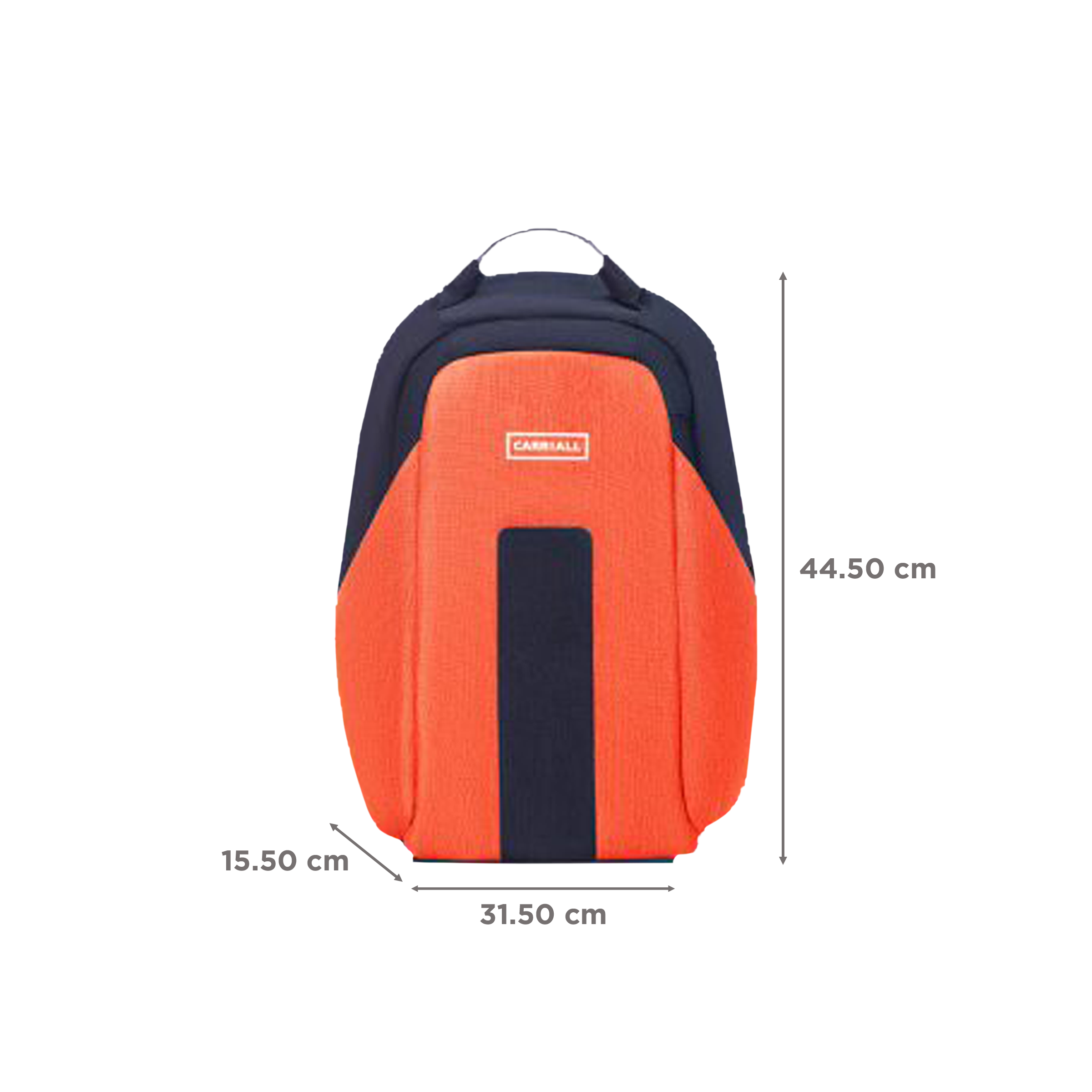 Carriall Vasco Polyester Laptop Backpack(21.1 L, USB Charging Port, Orange)_3